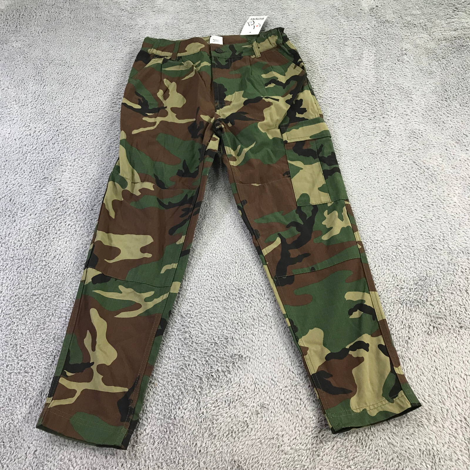 Bonne Amsterdam Pants Mens 2XS XXS Camo Slim Army Military Casual a3432