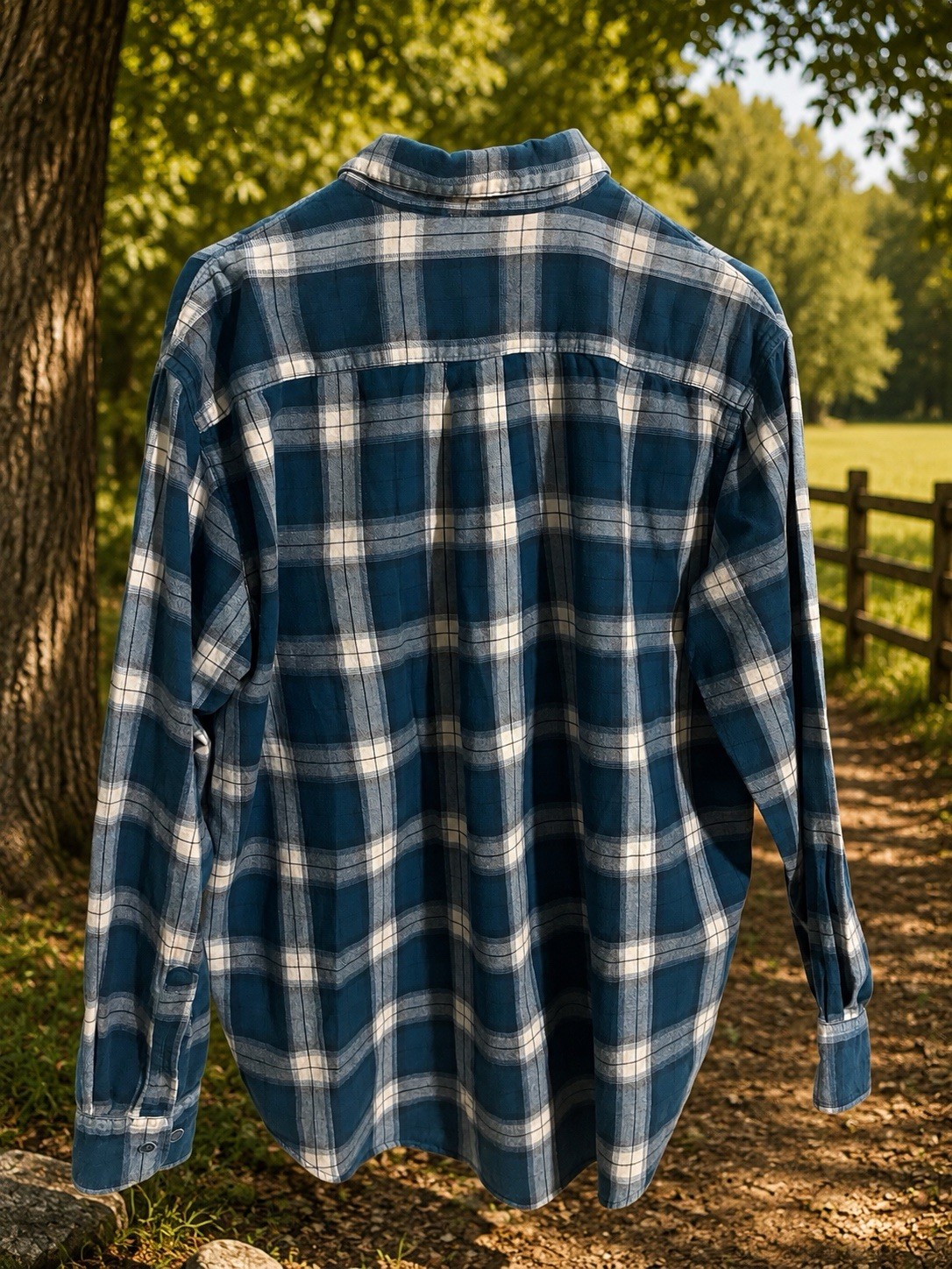 Cabela’s Men’s Plaid Flannel Shirt Large Blue Teal