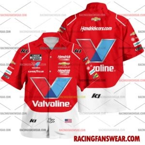 Kyle Larson Nascar Racing 2026 Uniform Apparel Clothes Hawaiian Polo Shirts