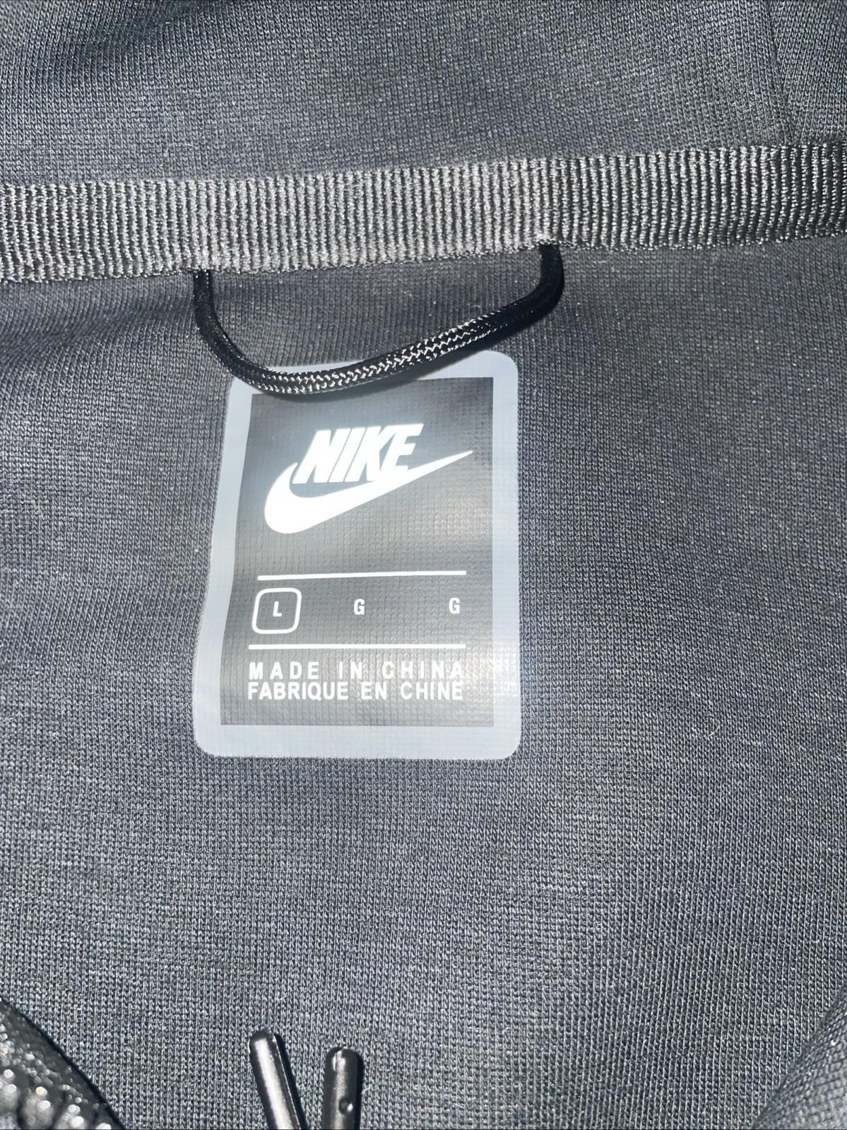 Nike Sportswear Tech Fleece Men’s Large Size Full Hoodie – Black (CU4489-010)