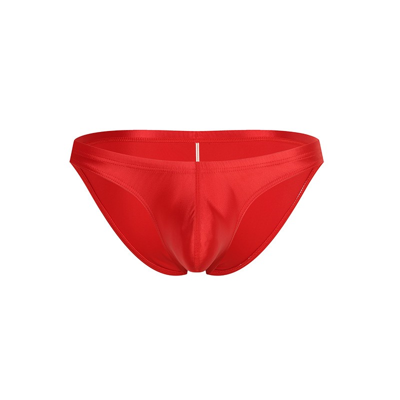Sexy Mens Silky Satin Underwear Shiny Glossy Briefs Low Rise Underpants Bikinis