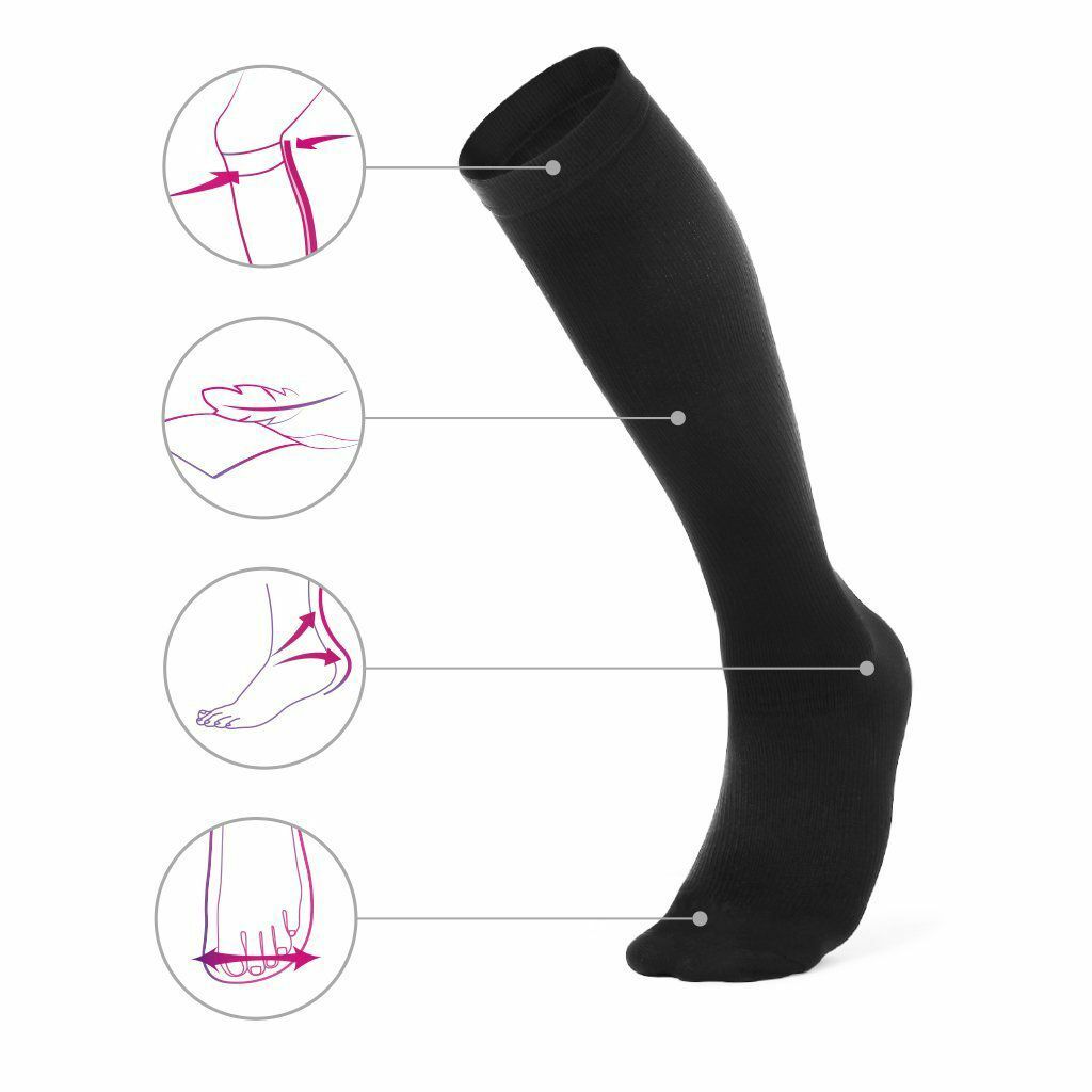 1-5Pairs Compression Socks Pain Relief Calf Leg Foot Support Stocking Men Women