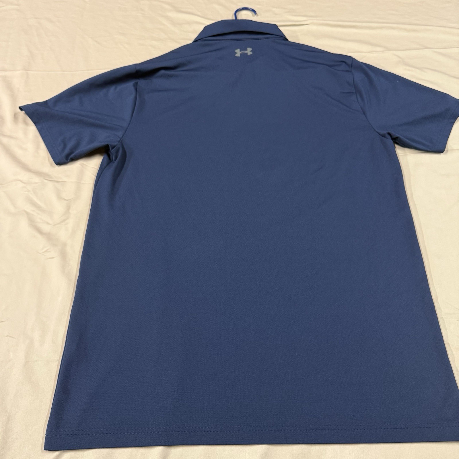 Under Armour HeatGear Men’s XLT Blue Loose Short Sleeve Collared Button Polo