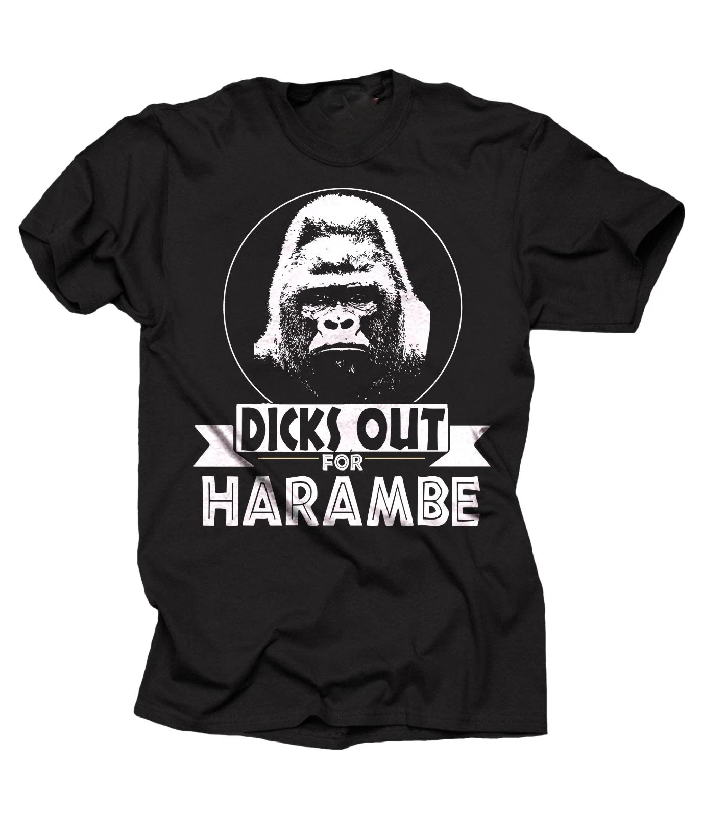 Mens T-shirt Rip Harambe Gorilla T-shirt Support Harambe