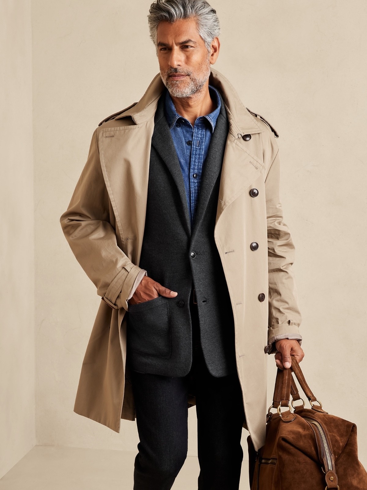 Banana Republic Mens Wool Blend Milano Sweater Blazer – $225 -Large – NEW w/Tags
