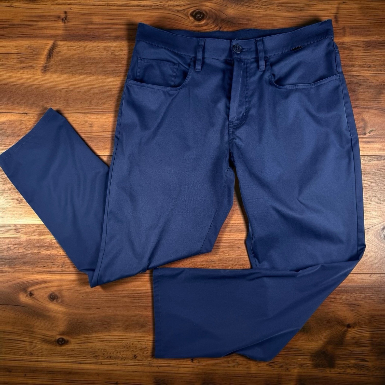 Travis Mathew Golf Pants Mens 32×26 Chino Performance Stretch Navy Blue