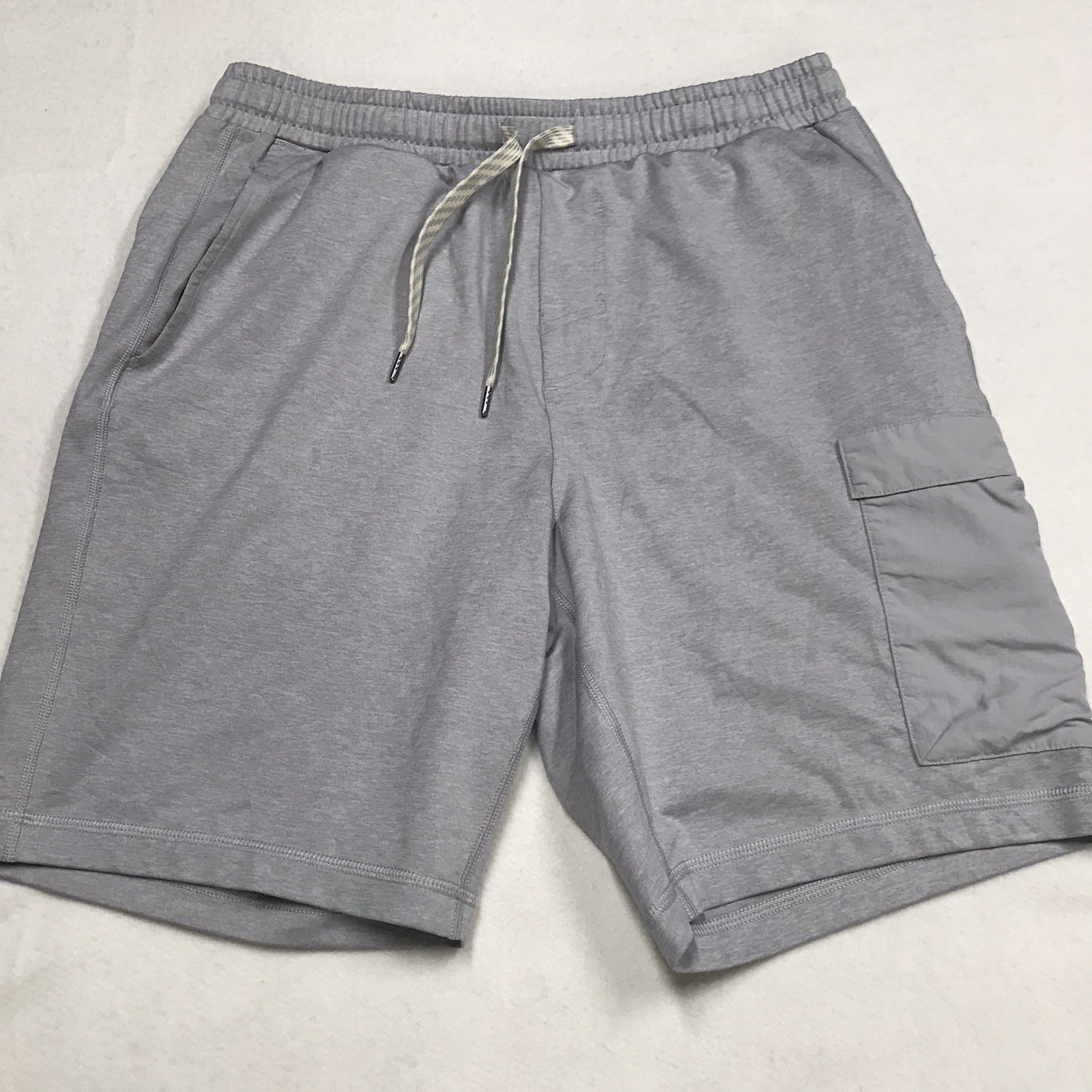 VUORI Sunday Performance Utility Short Men S Light Gray Drawstring Cargo