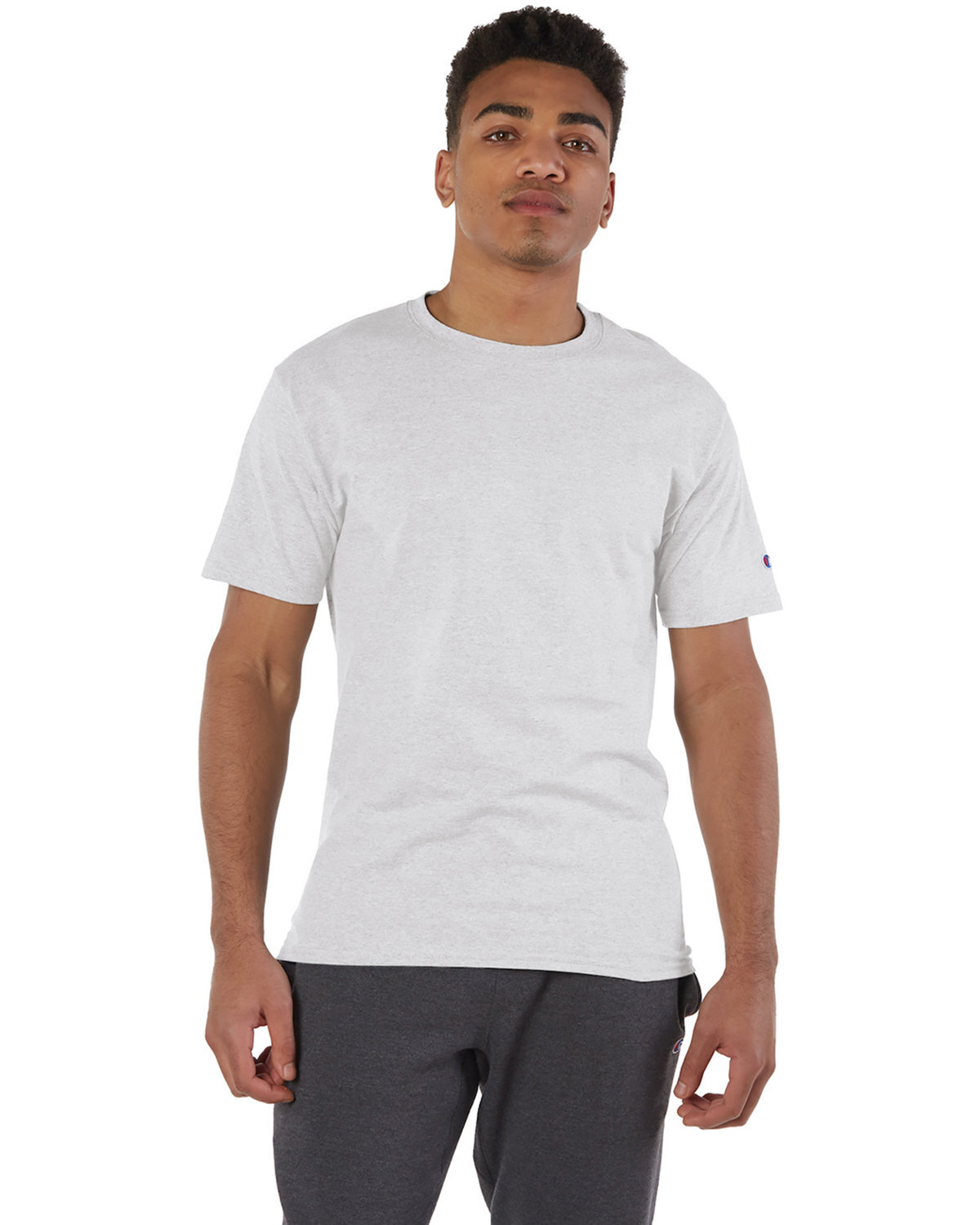 Pack Of 3 Champion T525C Mens Short Sleeve Crew Neck Stylish Plain Blank T-Shirt