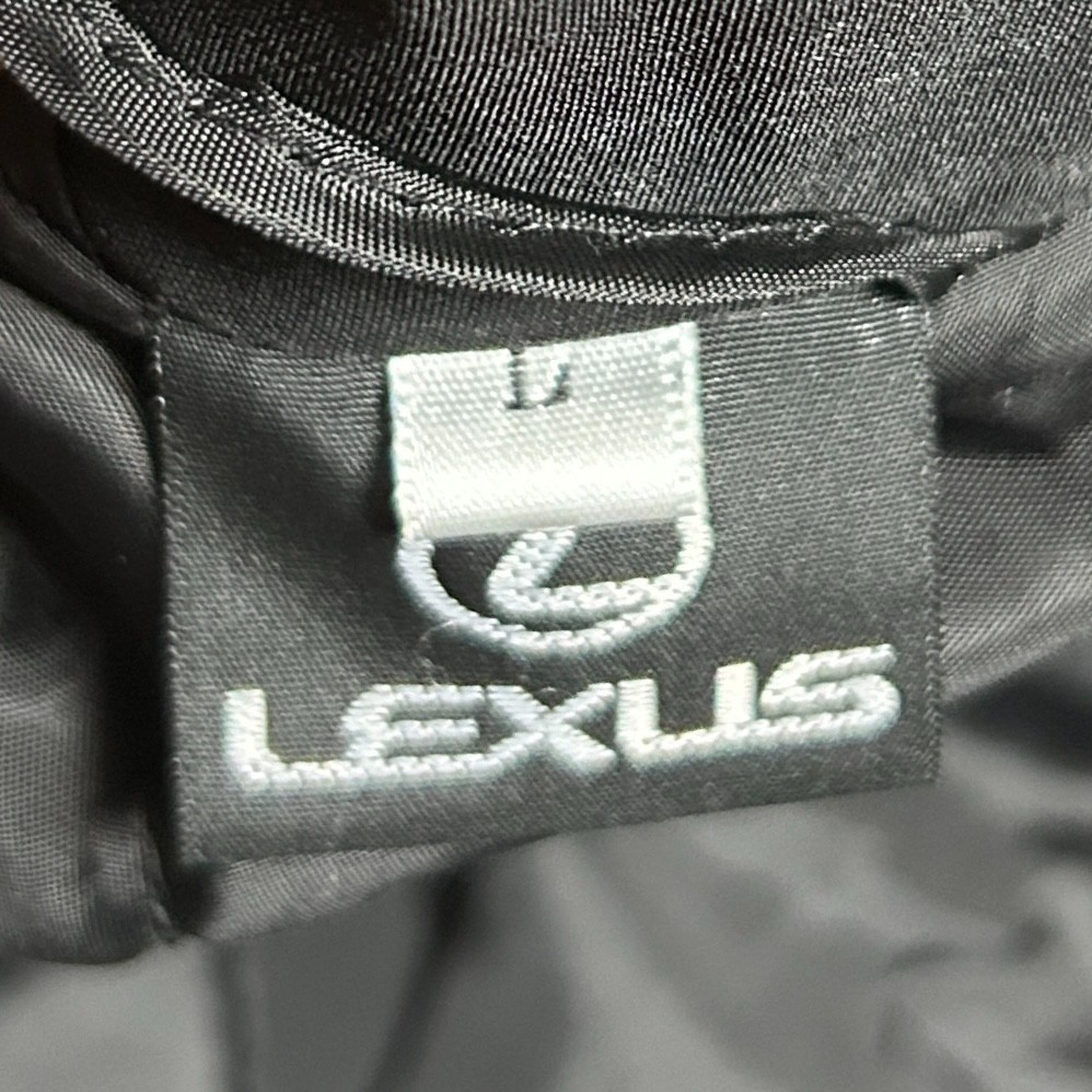 Vintage Lexus Racing Jacket Mens Large L Black Embroidered Bomber Car Club Promo