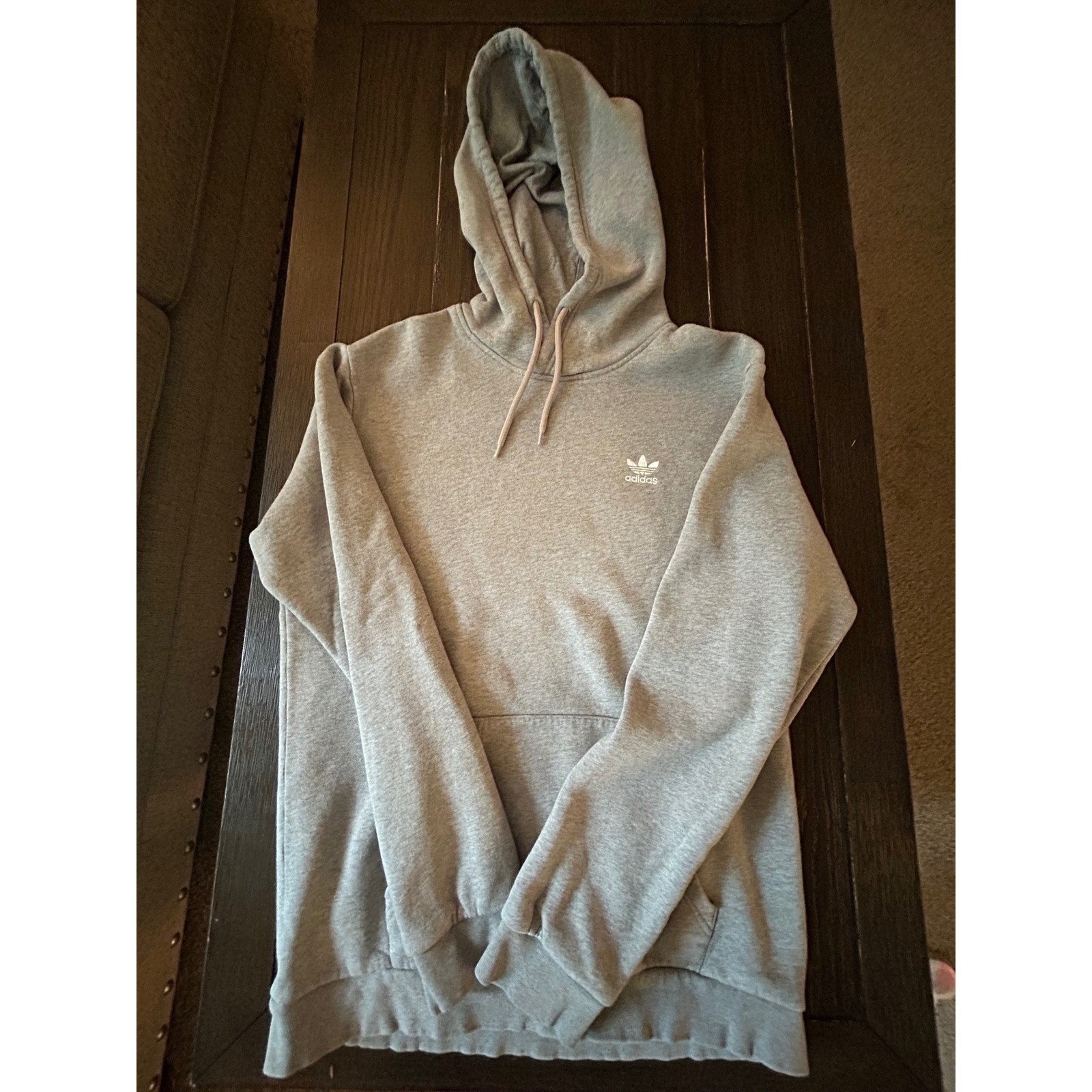 Adidas Originals Mens Adicolor Essentials Trefoil Hoodie Grey H34654 Size M