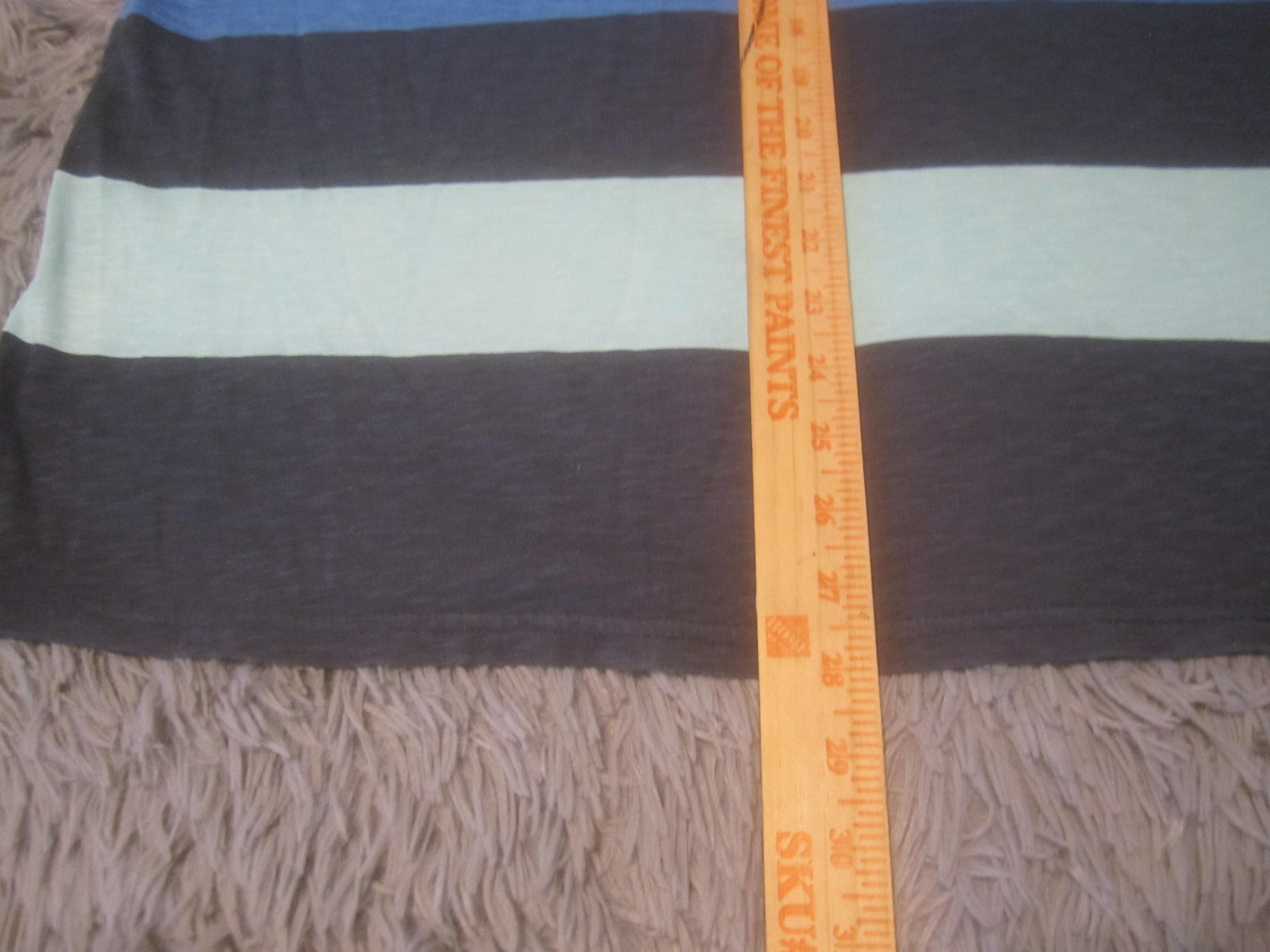 American Eagle Outfitters Shirt Mens XL Blue Green Striped Pocket Logo Tee