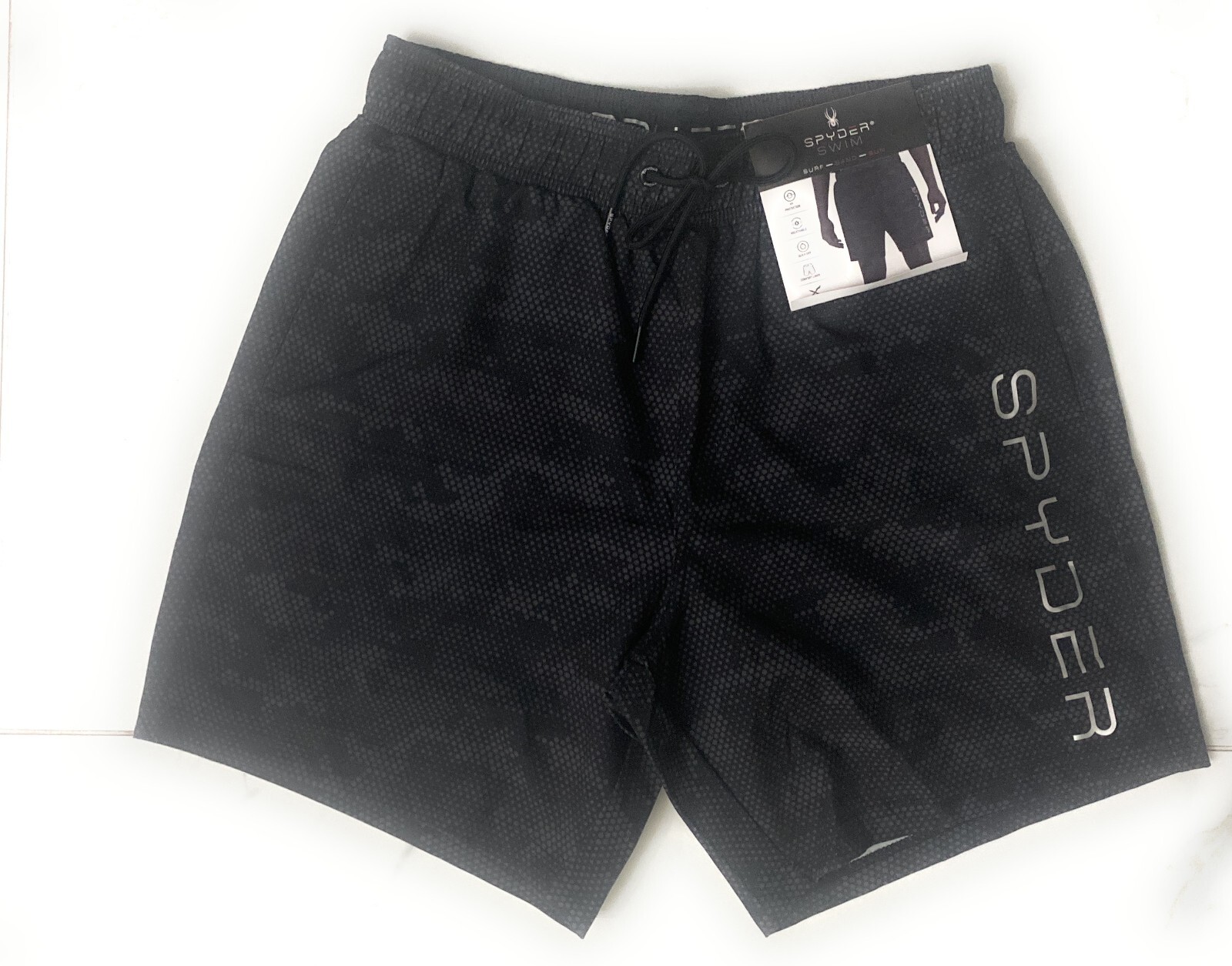 Spyder Swim-Surf -Sand -Sun Men’s UV Protection Mesh Liner Swim Trunk