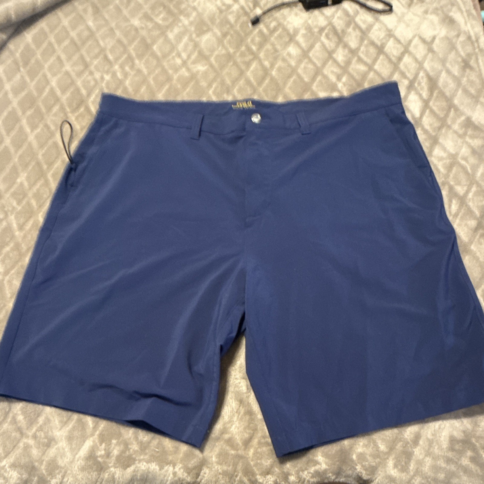 Polo Ralph Lauren Men’s Blue Solid Flat Front Golf Shorts (e5)