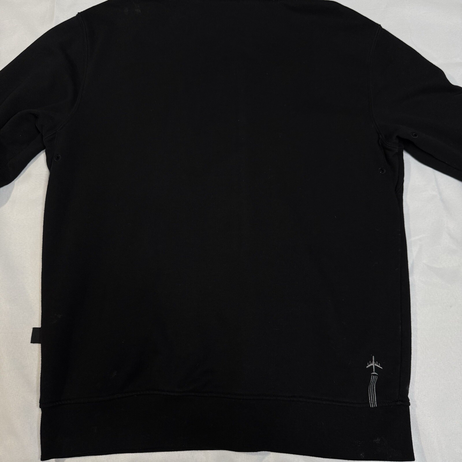 Burtons Mens L Black Full Zip Snow Ski Winter Hoodie Jacket Stained Distressed