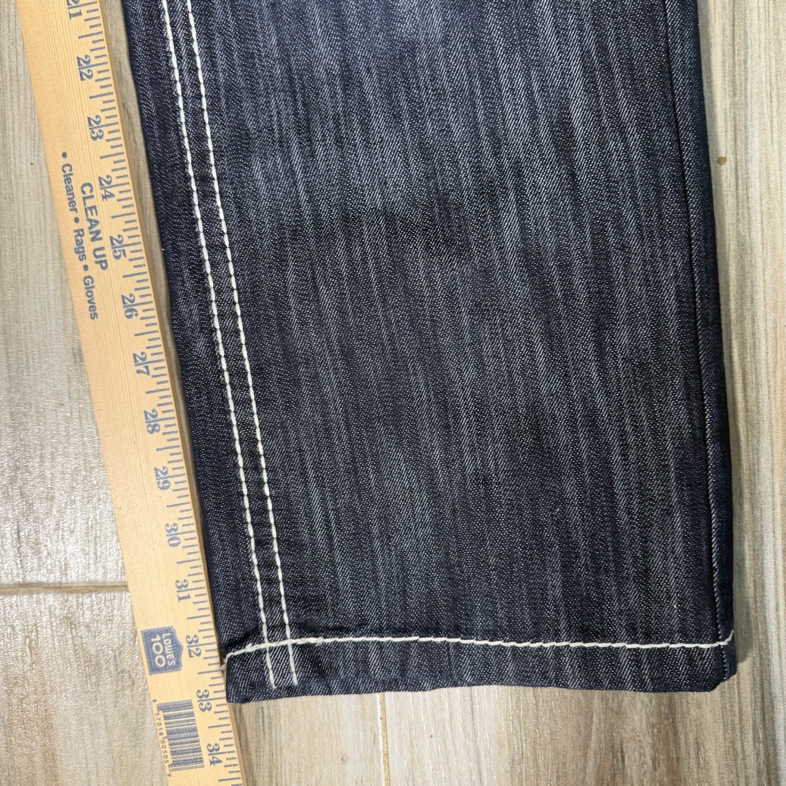 Vtg SOUTHPOLE 8180 Rinse Indigo Slim Straight Jean Streetwear Hip Hop Y2K 36X33