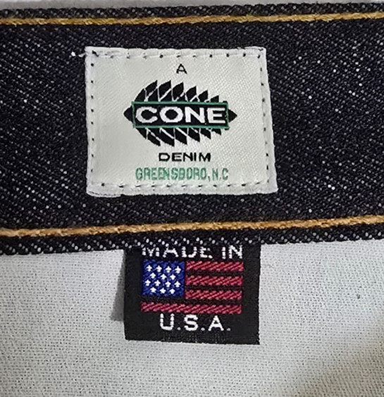 BRAVE STAR Hand Made in USA Selvedge Cone Denim Jeans – Blue – Sz 34*