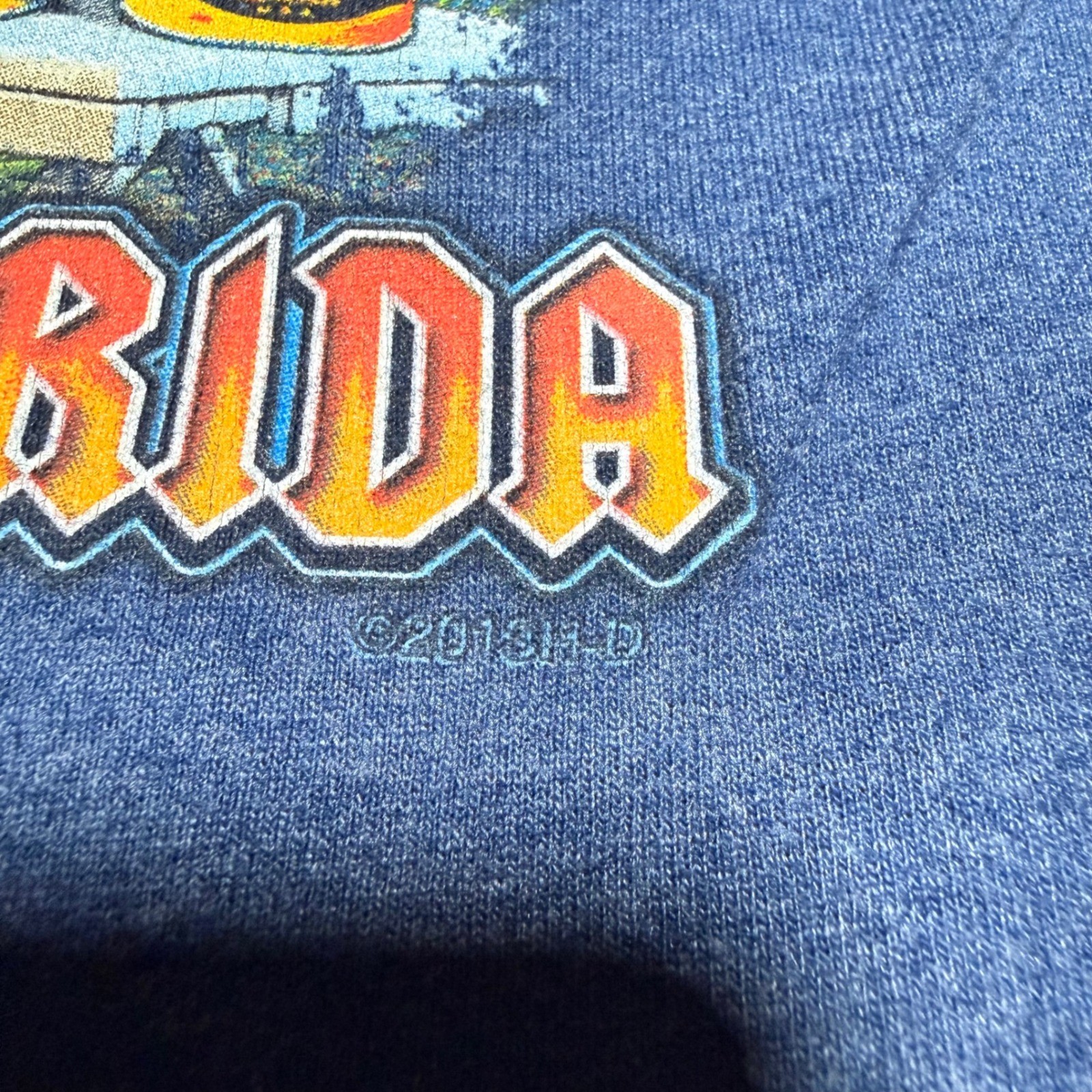 Harley-Davidson T-Shirt Mens 2XL Blue 2013 Biketoberfest Daytona Beach Florida