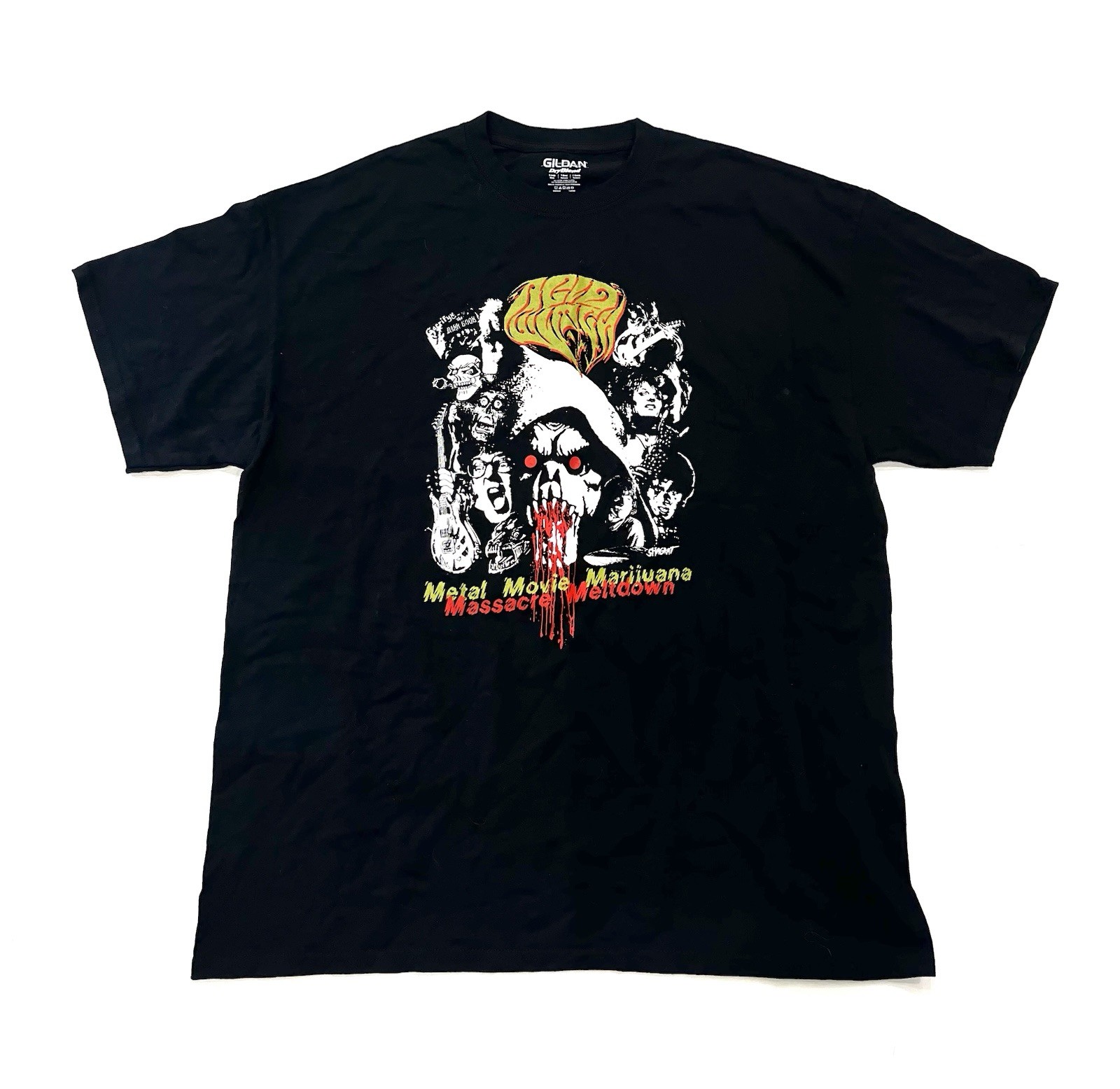 Vintage Massacre Meltdown Shirt Death Metal Marijuana Weed, X-Large, 2005