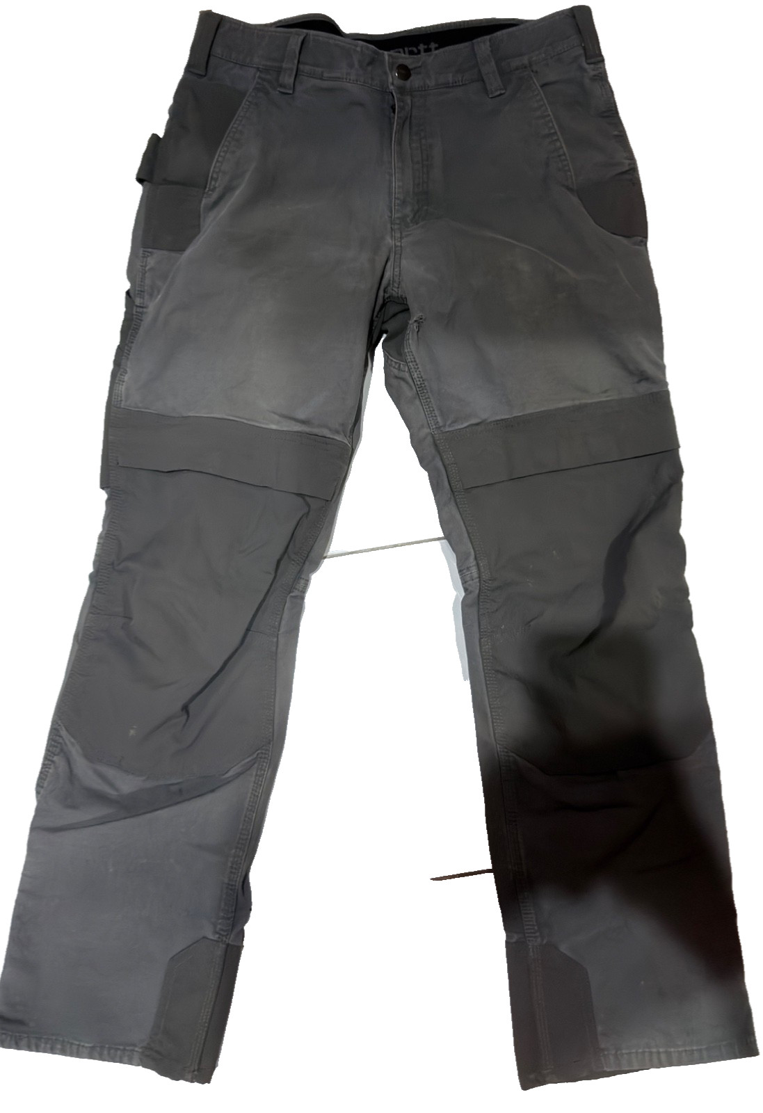 Carhartt Steel Rugged Flex Pants 34×30 Gray Double Front Utility Cargo 103159