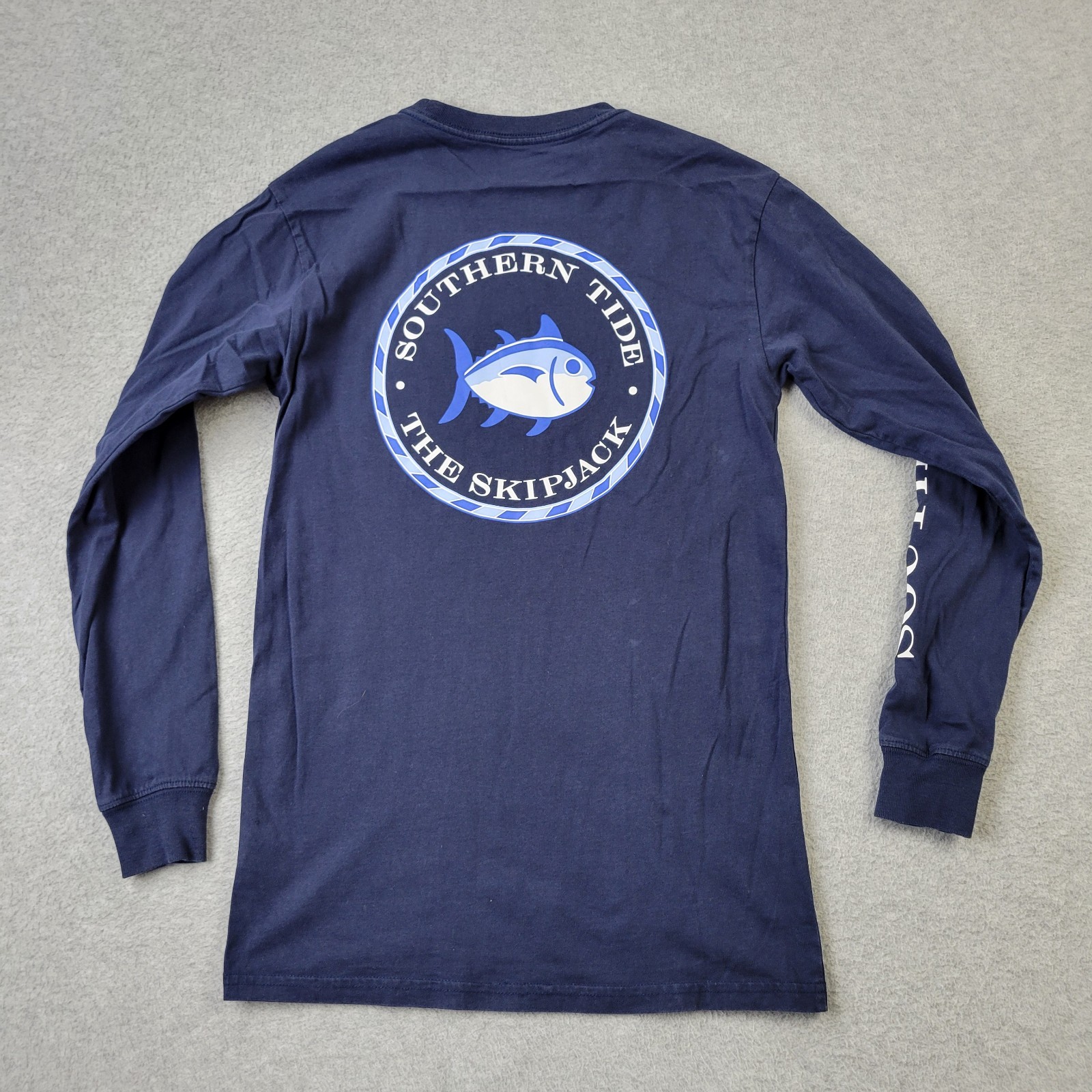 Southern Tide Shirt Mens 2XS XXS Blue Logo Graphic Pocket