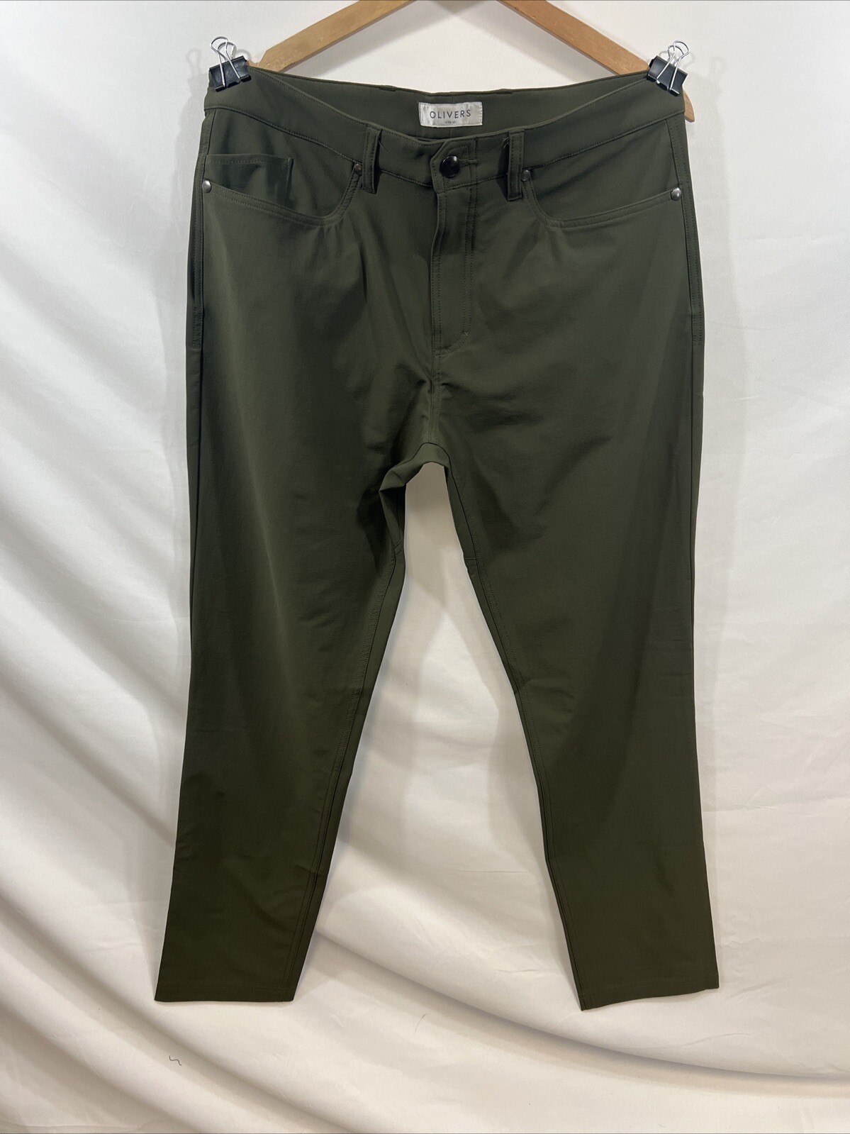 Oliver’s Apparel Men’s Passage Stretch Pant Org $148 NWOT DARK OLIVE Many Sizes