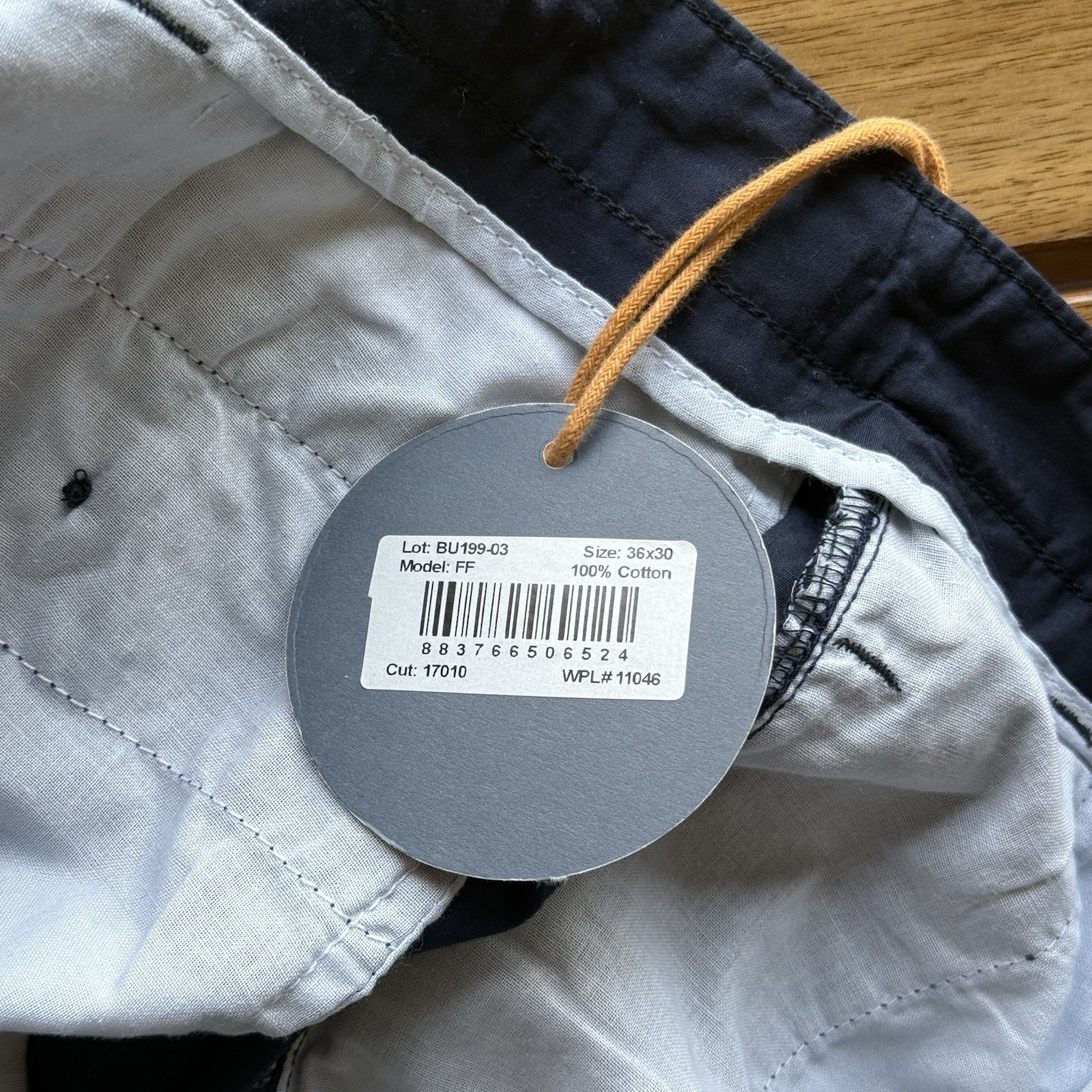 BERLE VINTAGE Washed Stoned & Beaten Pants Blue Cotton~SEE MEASUREMENTS NWT