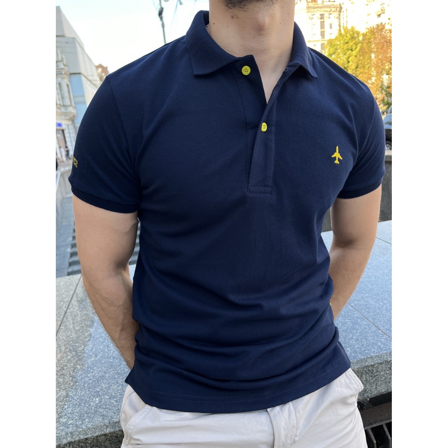 Aviation Polo with Airplane, Aircraft, plane