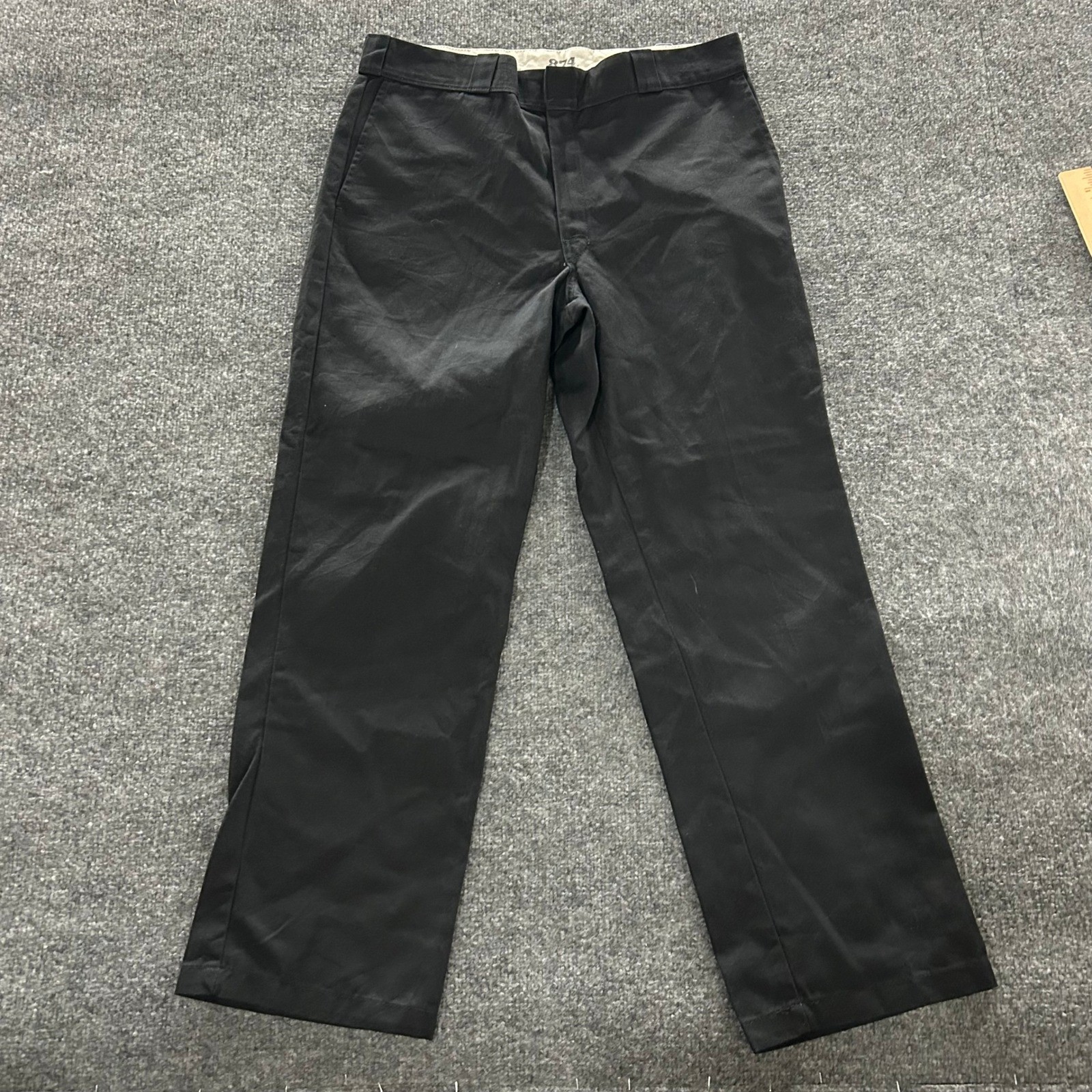 Dickies Pants Mens Size 32 Black 874 Original Fit Straight Leg Workwear Twill