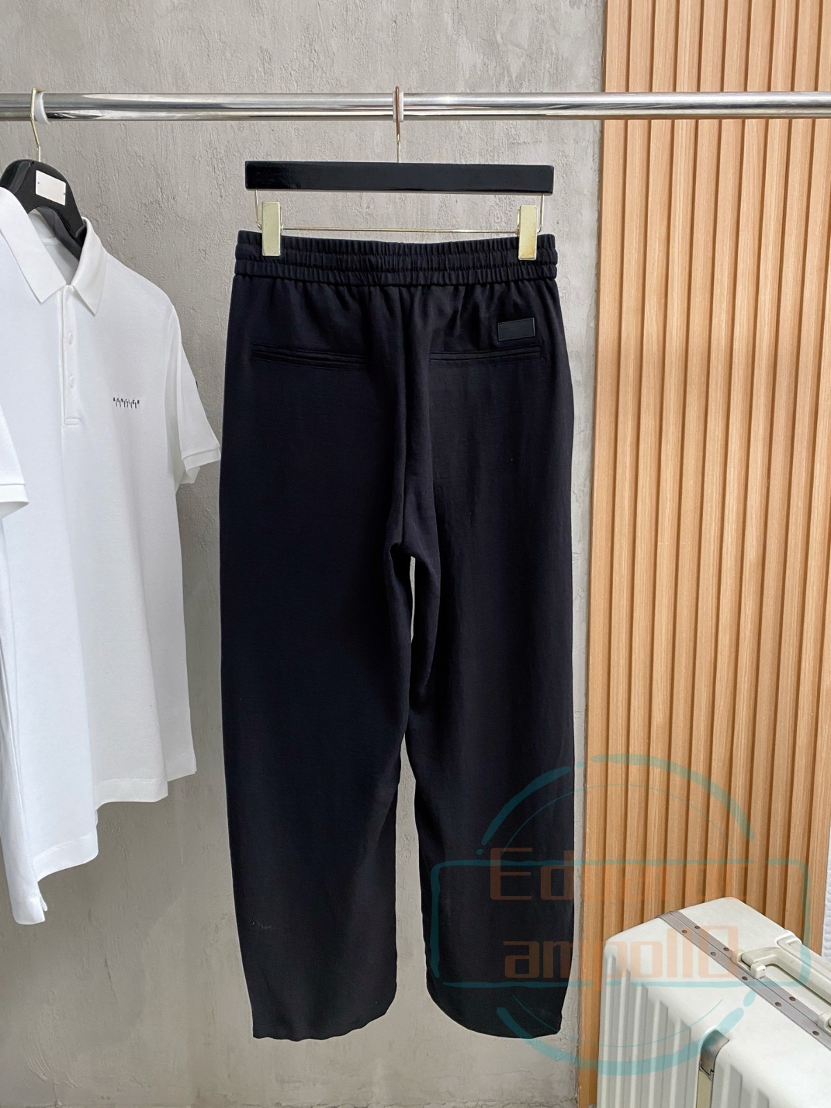 Brunello Cucinelli Men’s Classic Regular Black Linen Casual Trousers/Pants New