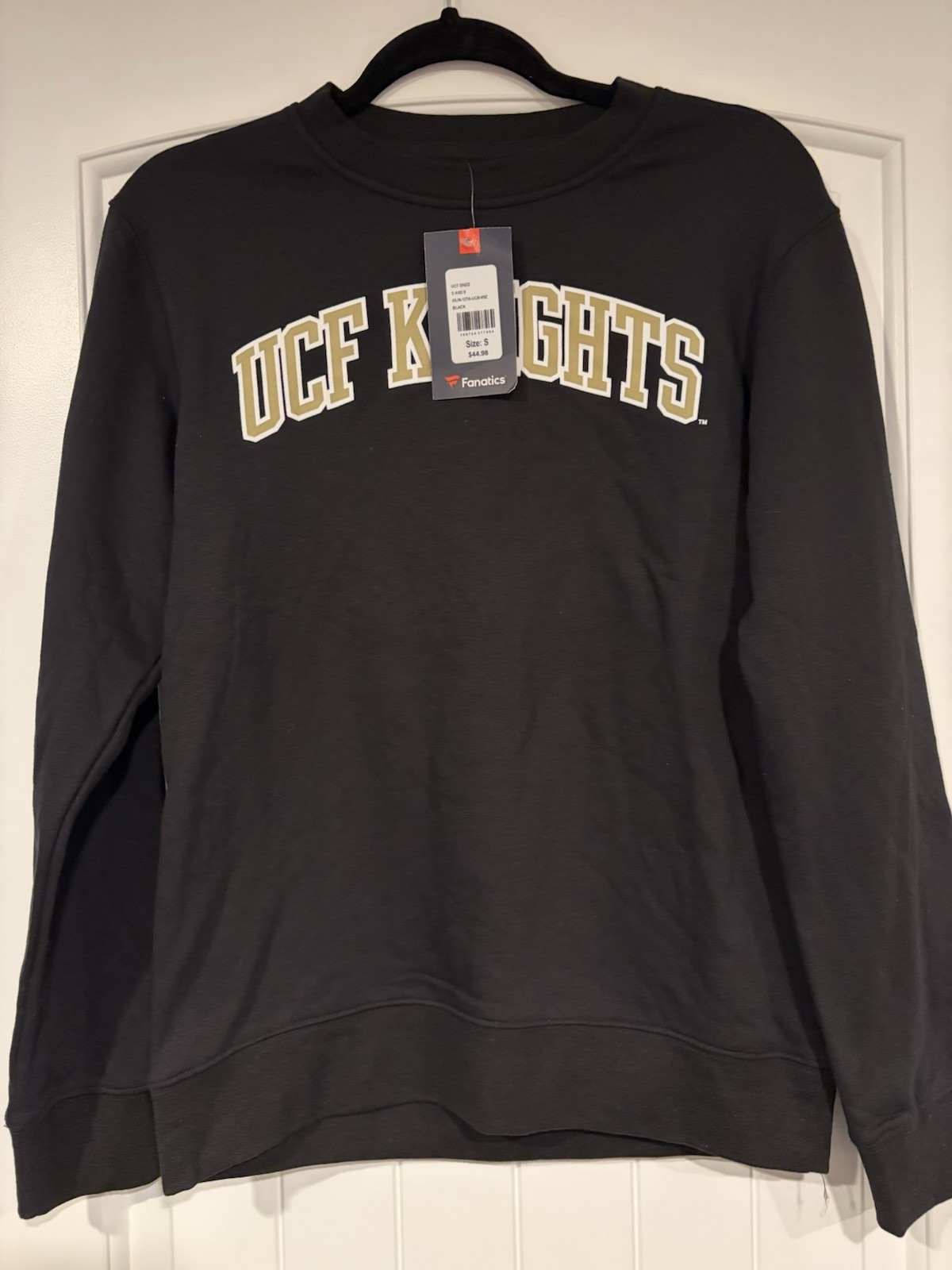 Fanatics Black Fleece Crewneck Sweatshirt- UCF Knights Logo Size S