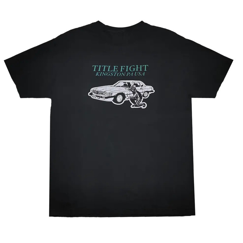 Vintage Title Fight Logo Short Sleeve Cotton Black All Size Shirt AC2207