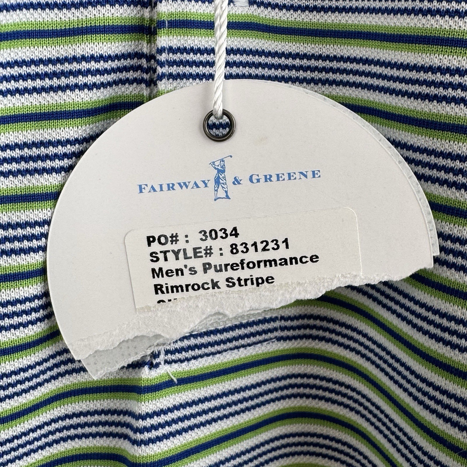 Fairway & Greene Polo Shirt Mens XL Green Greenbrier Festival Sam Snead NWT
