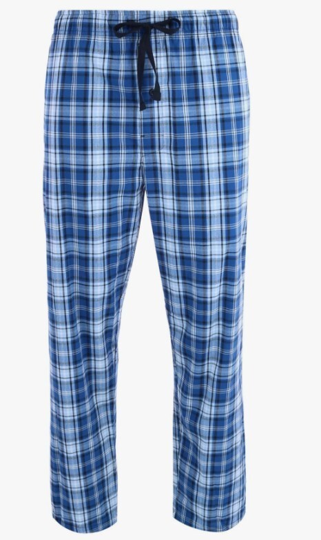 Hanes Men’s Tag Free Comfort Flex Plaid Pajama Lounge Pant, Small