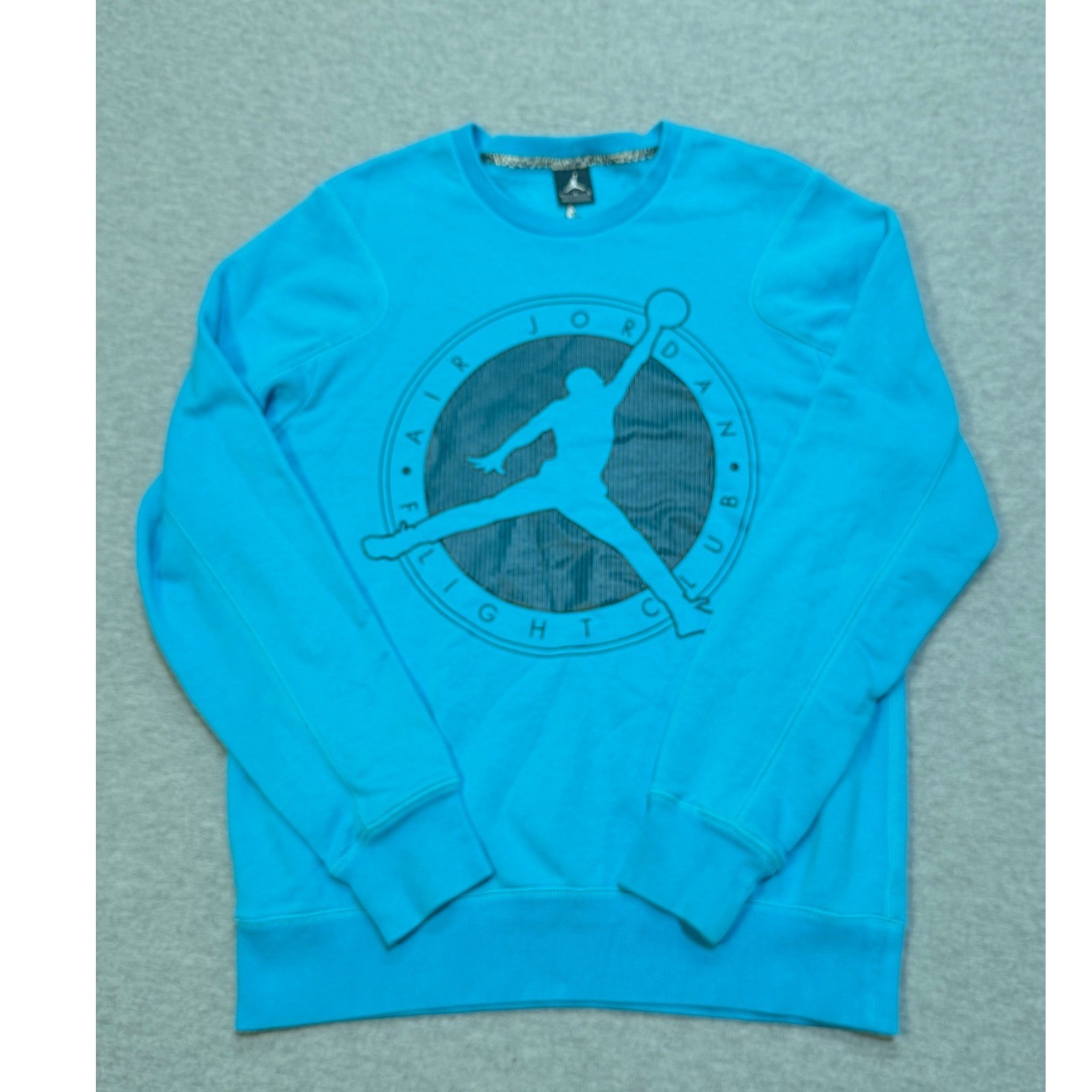 Jordan Air Jordan Flight Club Blue Graphic Crew Sweatshirt 585544-456 Mens L