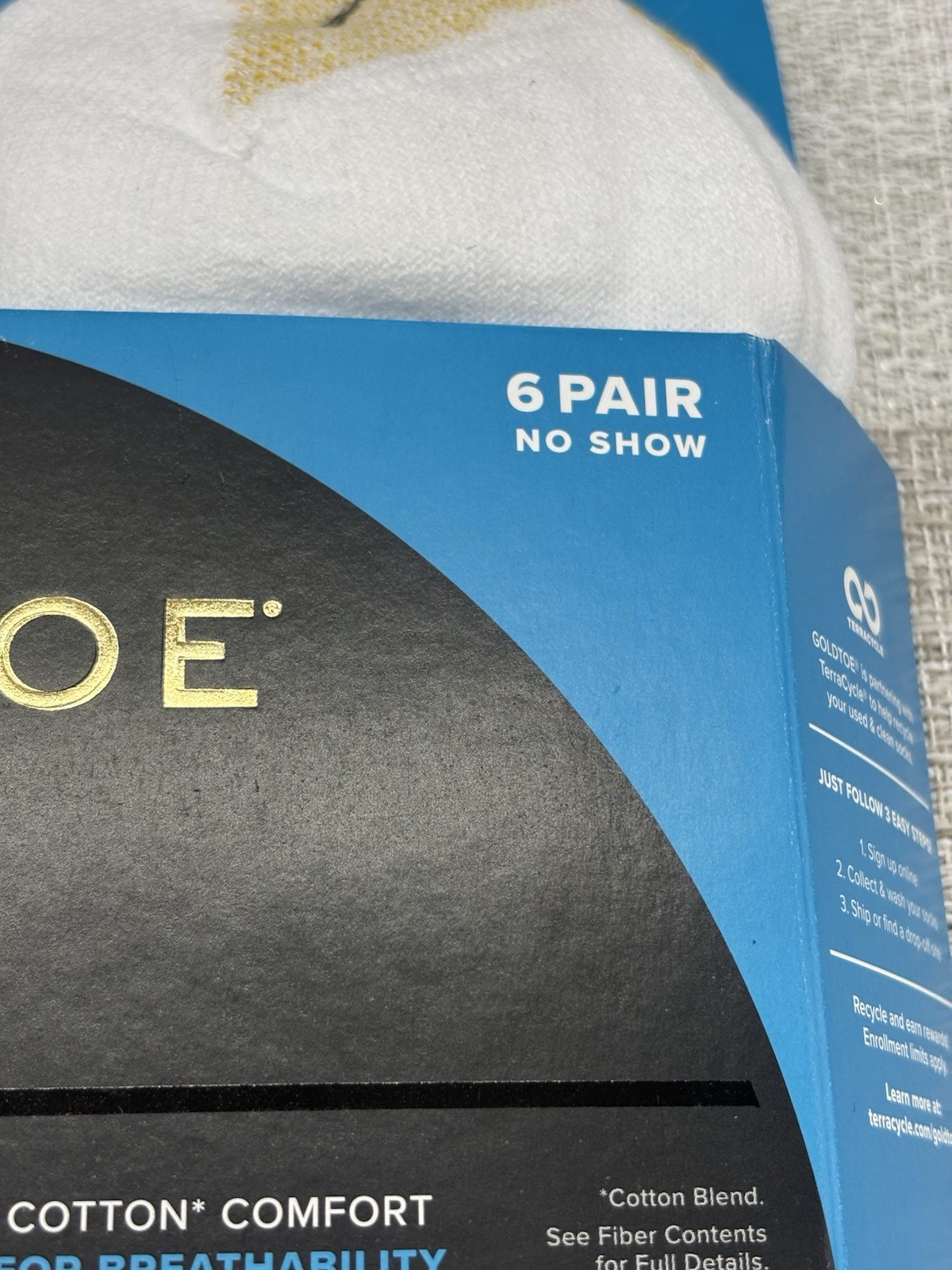 GOLD TOE Men’s 6-Pack Performance Sport No-Show Socks White Size: 6-12.5