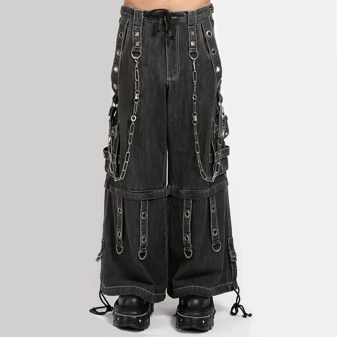Fit Nexus Men’s Gothic Super O-Ring Black Denim Pants