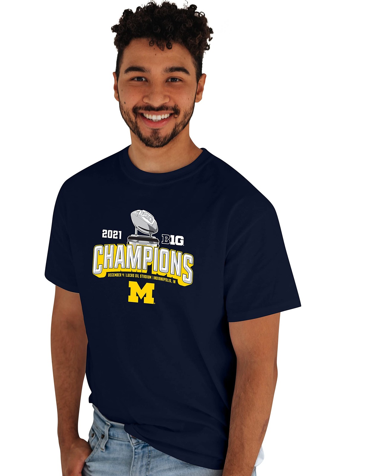 Blue 84 Mens Standard Ncaa Officially Licensed Michigan Wolverines Big Ten