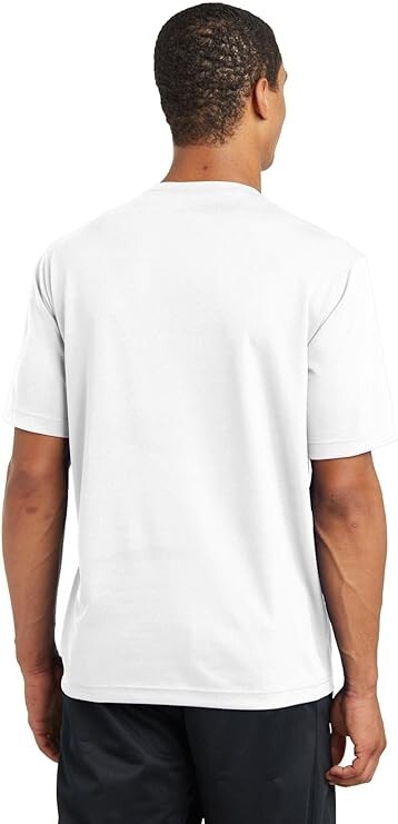 Sport Tek Adult Mens PosiCharge ST340 Size Small White SS Athletic Tshirt New