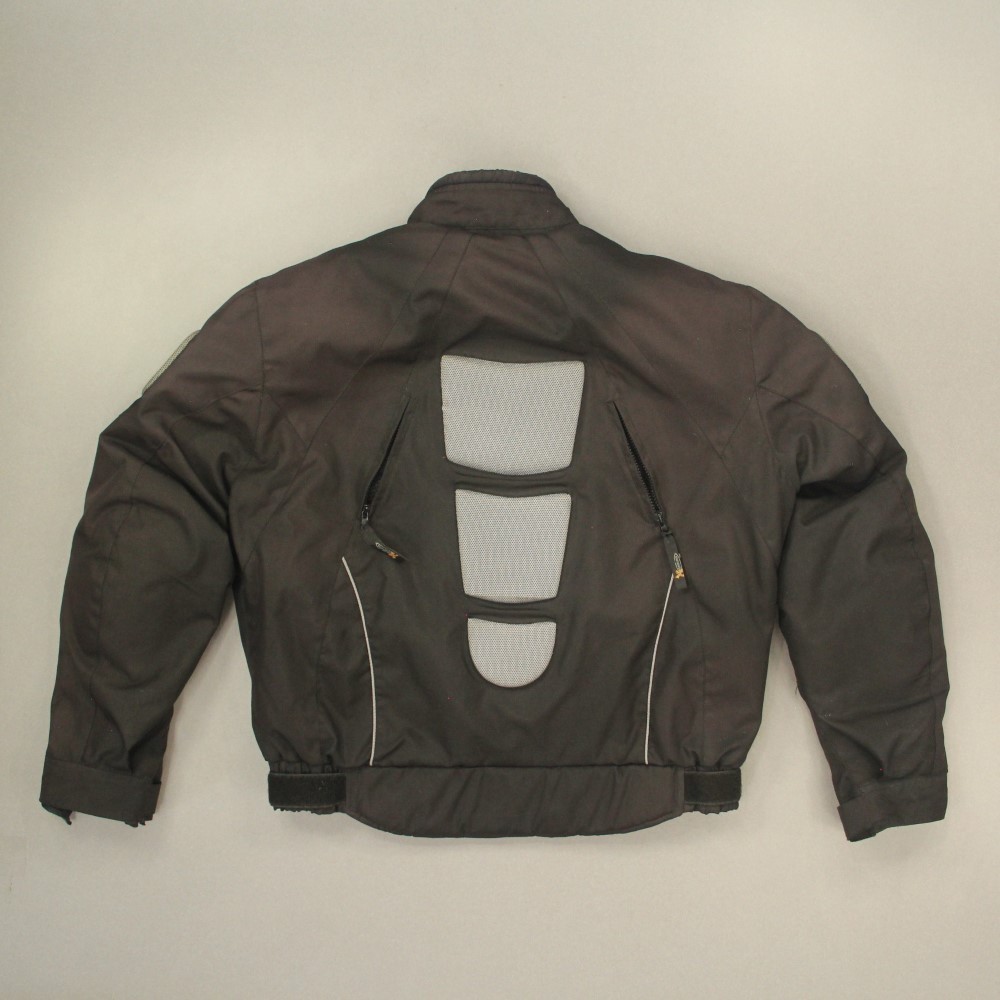 Xelement Mens Motorcycle Padded Jacket Size 2XL Black Zip Out Liner Biker Riding