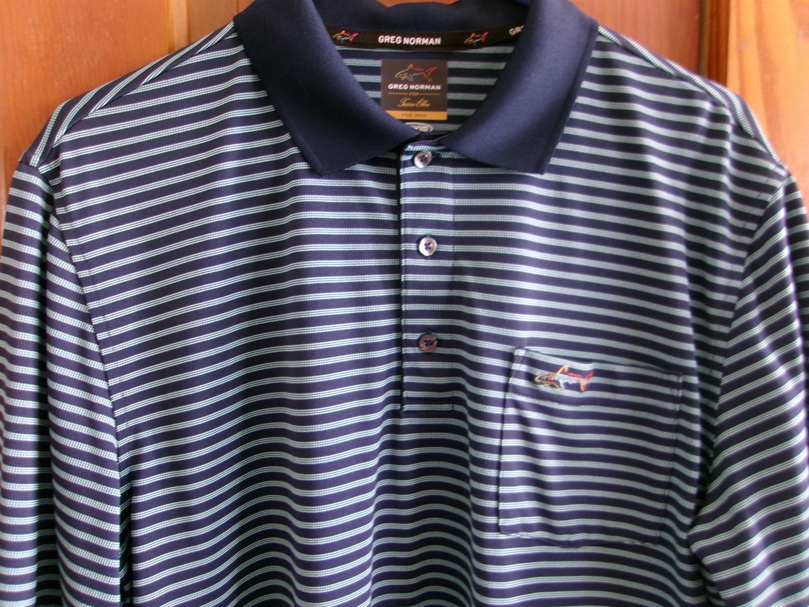 Mens Greg Norman Play Dry SS Polo Golf Shirt Size M Medium