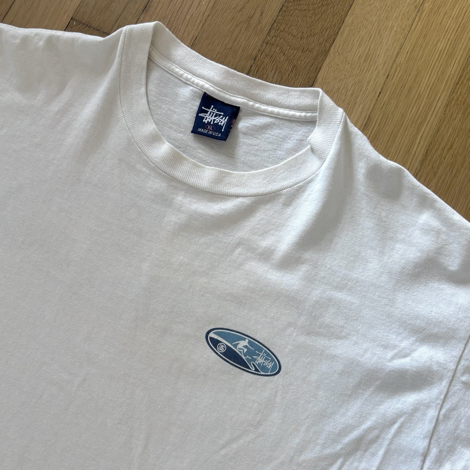 Vintage Stussy Surf Graphic Shirt Grail XL 90s Made in USA Single Stitch Tee