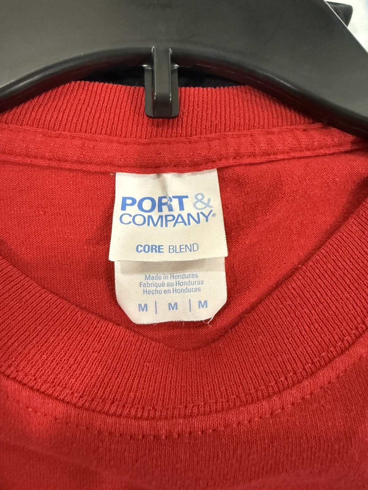 BJS Wholesale Club Red T-Shirt Crew-Neck Short Sleeve Size M (READ DESCRIPTION)