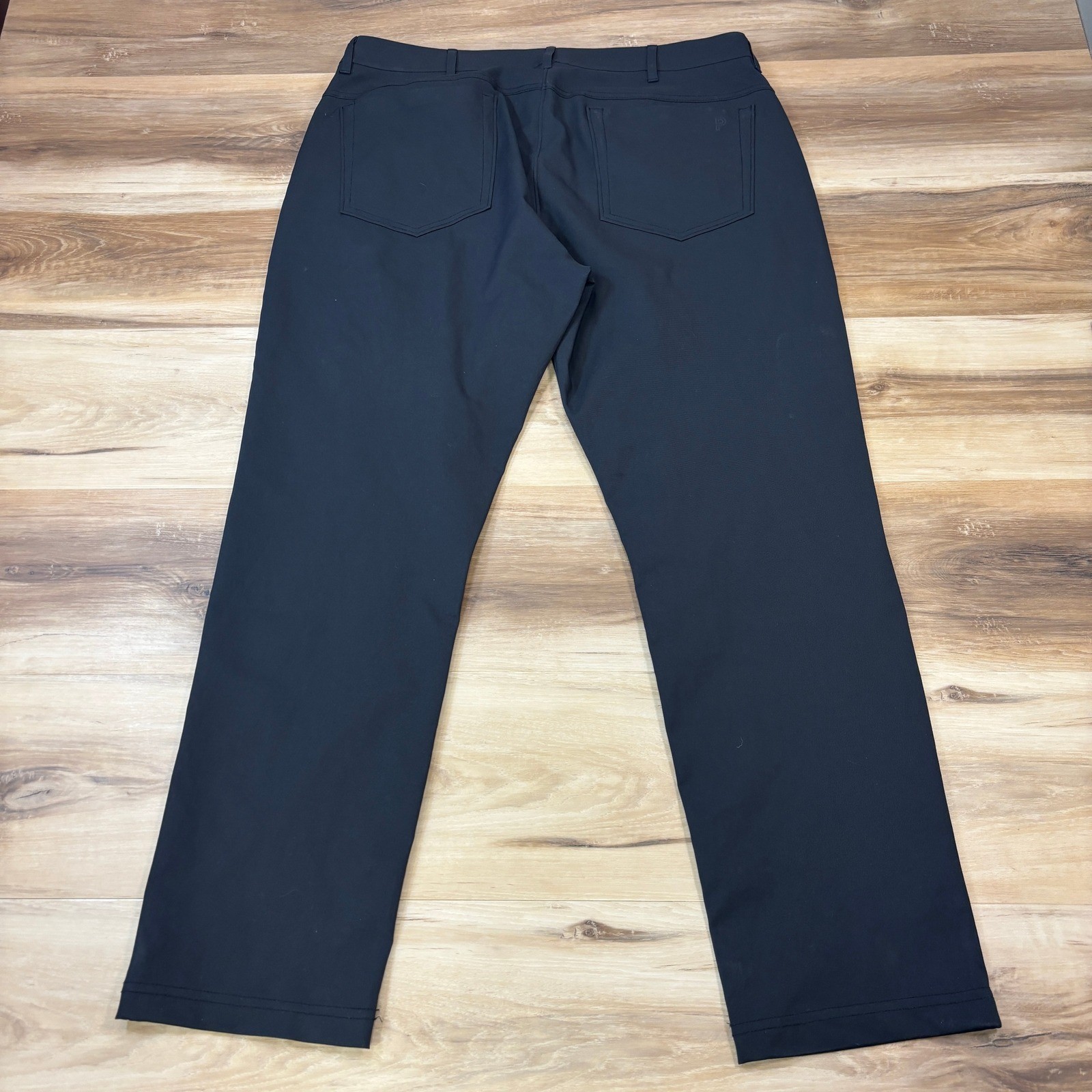 Public Rec Work to Play Pants Mens 34/30 Minimalist Polyester Straight Black