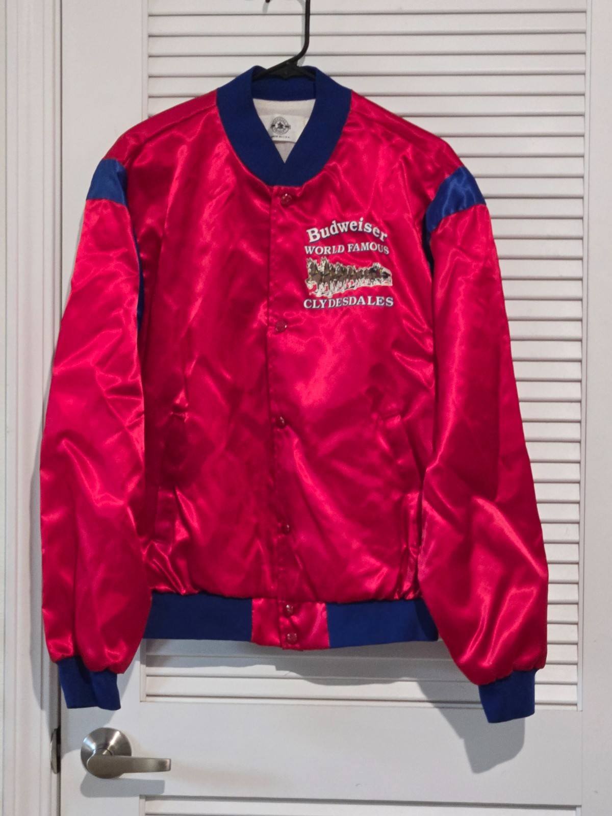 Budweiser Clydesdales Red Lined Jacket Large