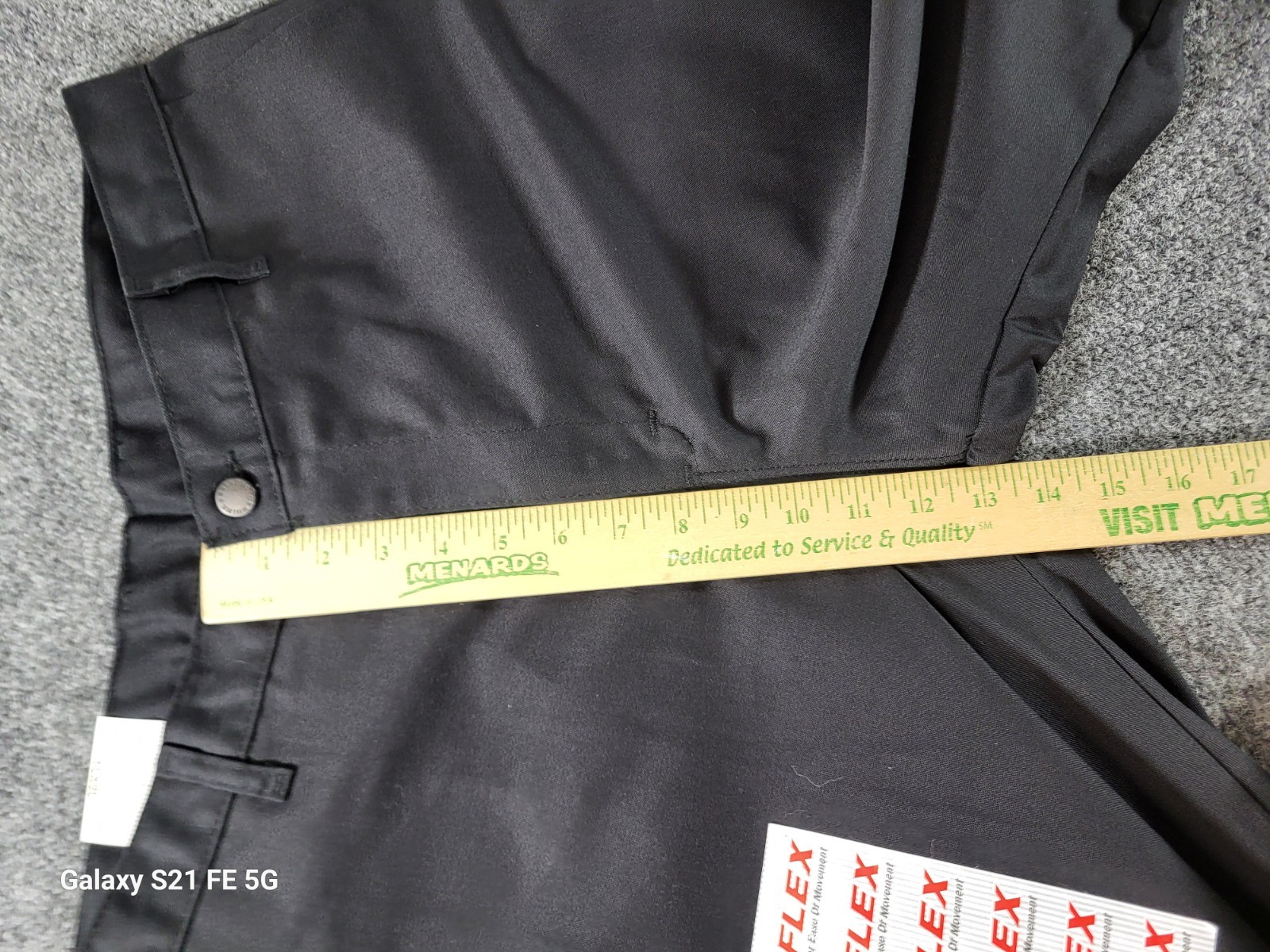 Dickies Relaxed Fit Flex Work Pants Mens 36×34 Black Straight Leg Poly/Cotton