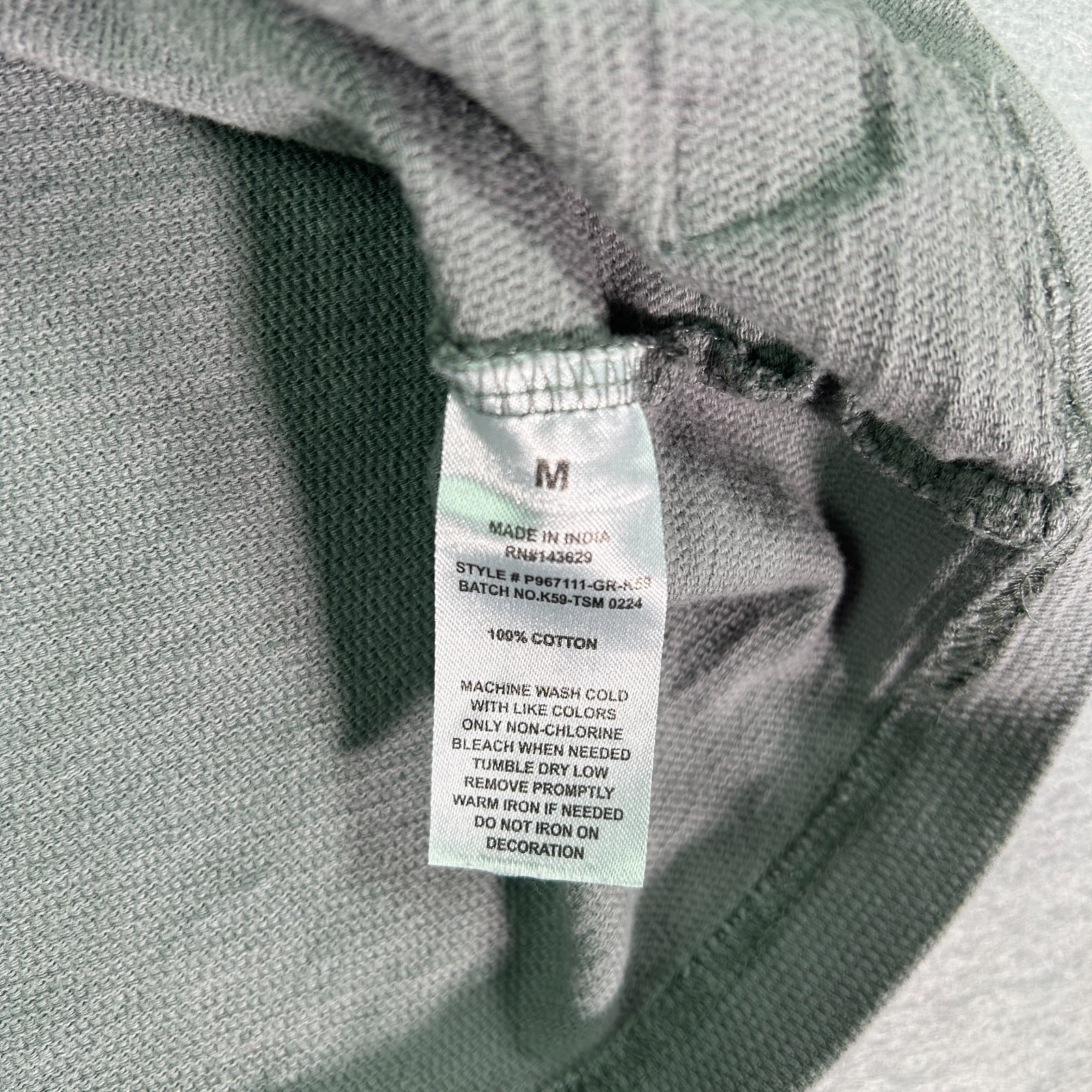 Public Supply Men’s Shirt Small Grey T-shirt Short Sleeve Heavyweight Relaxed