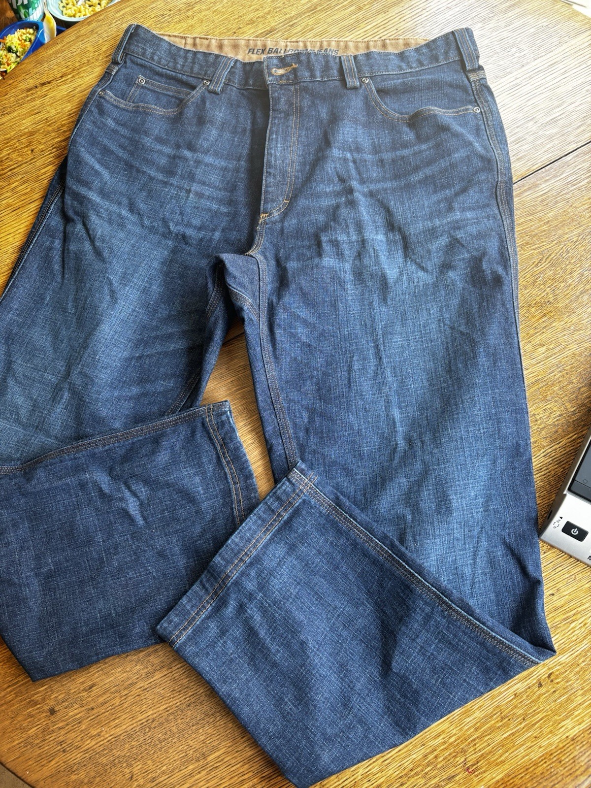 DuluthFlex Ballroom Men’s Jeans Relaxed Fit Straight Dark Blue Stretch 5-Pocket