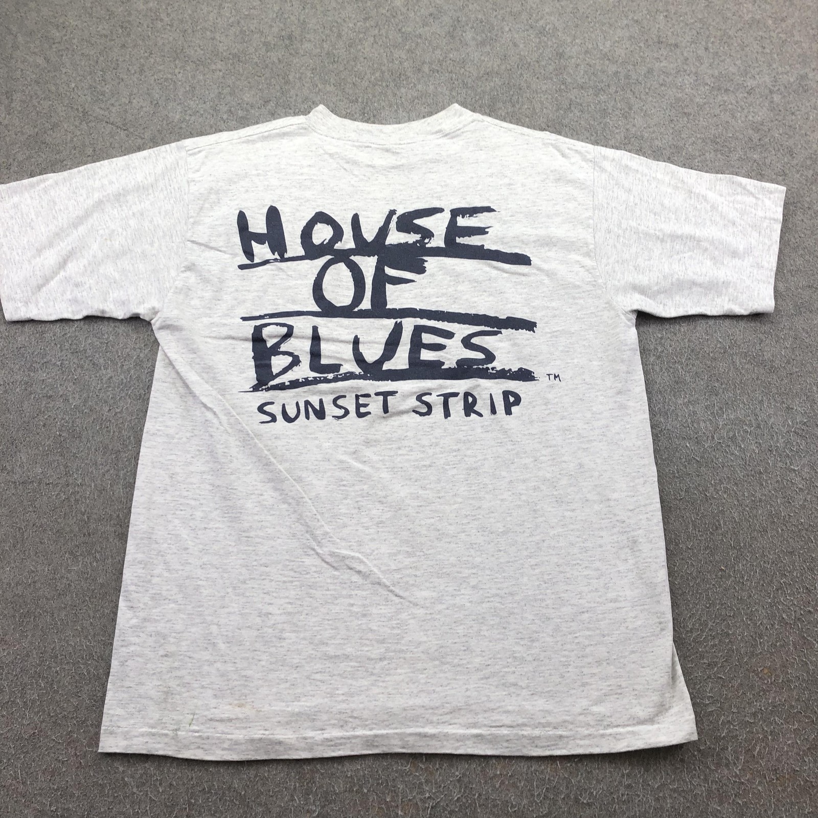 Vintage House Of Blues Shirt Mens Large Gray Sunset Strip All Sport USA 90s