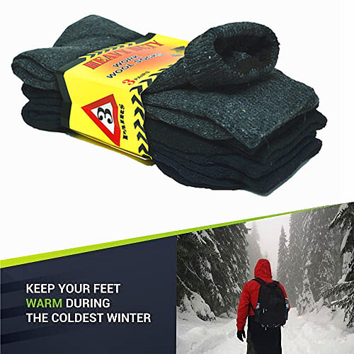 3-12 Pairs Mens Winter Heavy Duty Warm Thermal Wool Cotton Work Boots Socks 9-13
