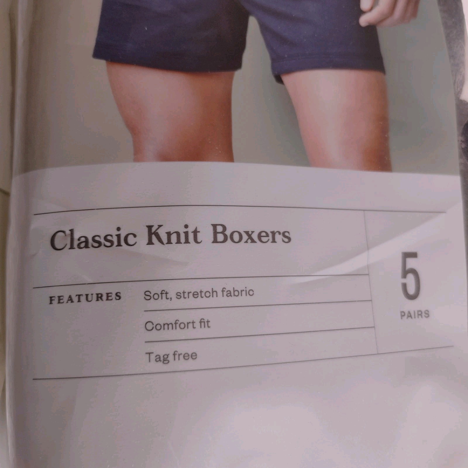 Goodfellow Co. Men’s Knit Boxers Size S 5 Pack Tag Free Comfort Fit